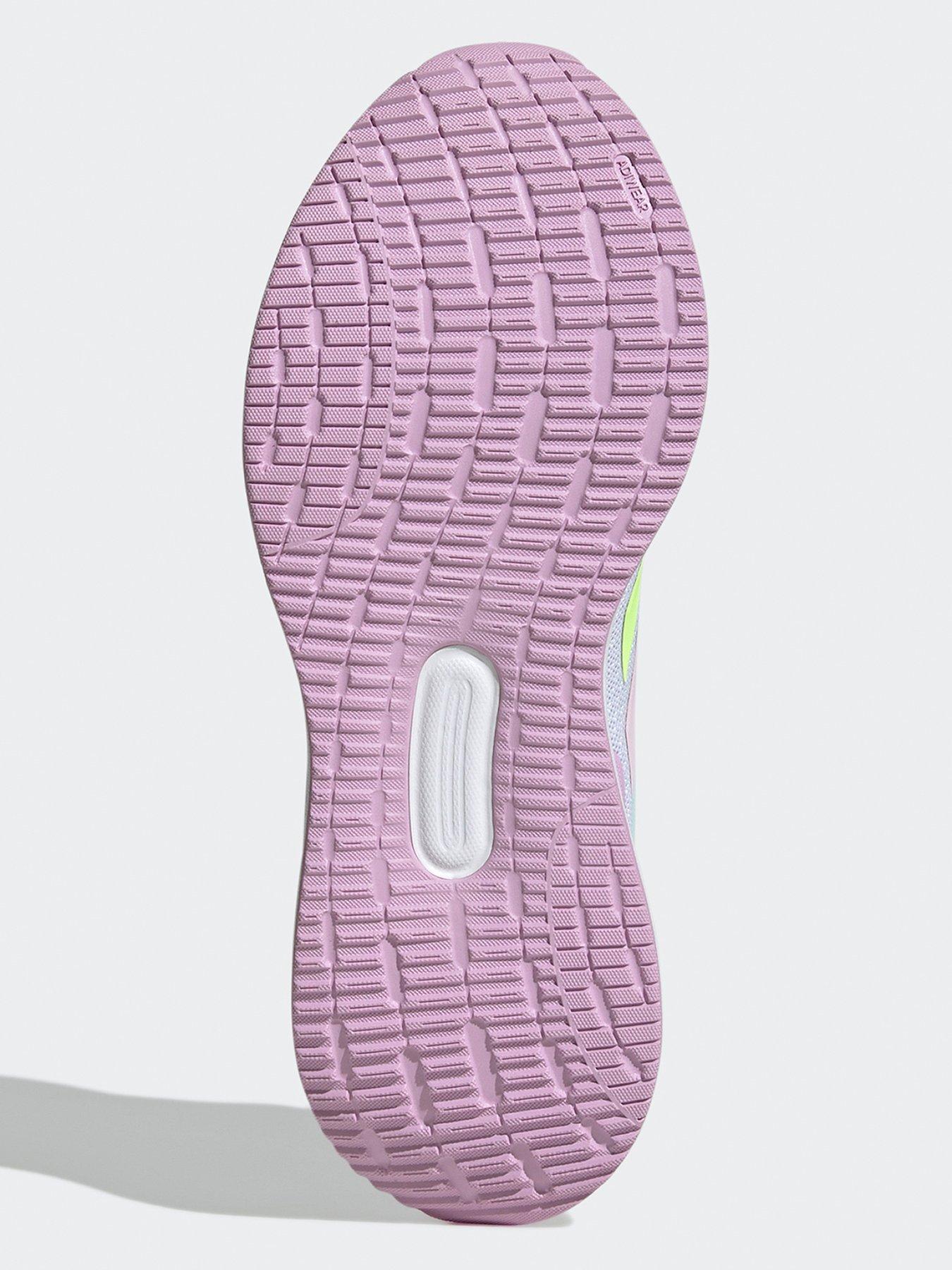  image of adidas-girls-junior-runfalcon-5-trainers-white-whitemintpink