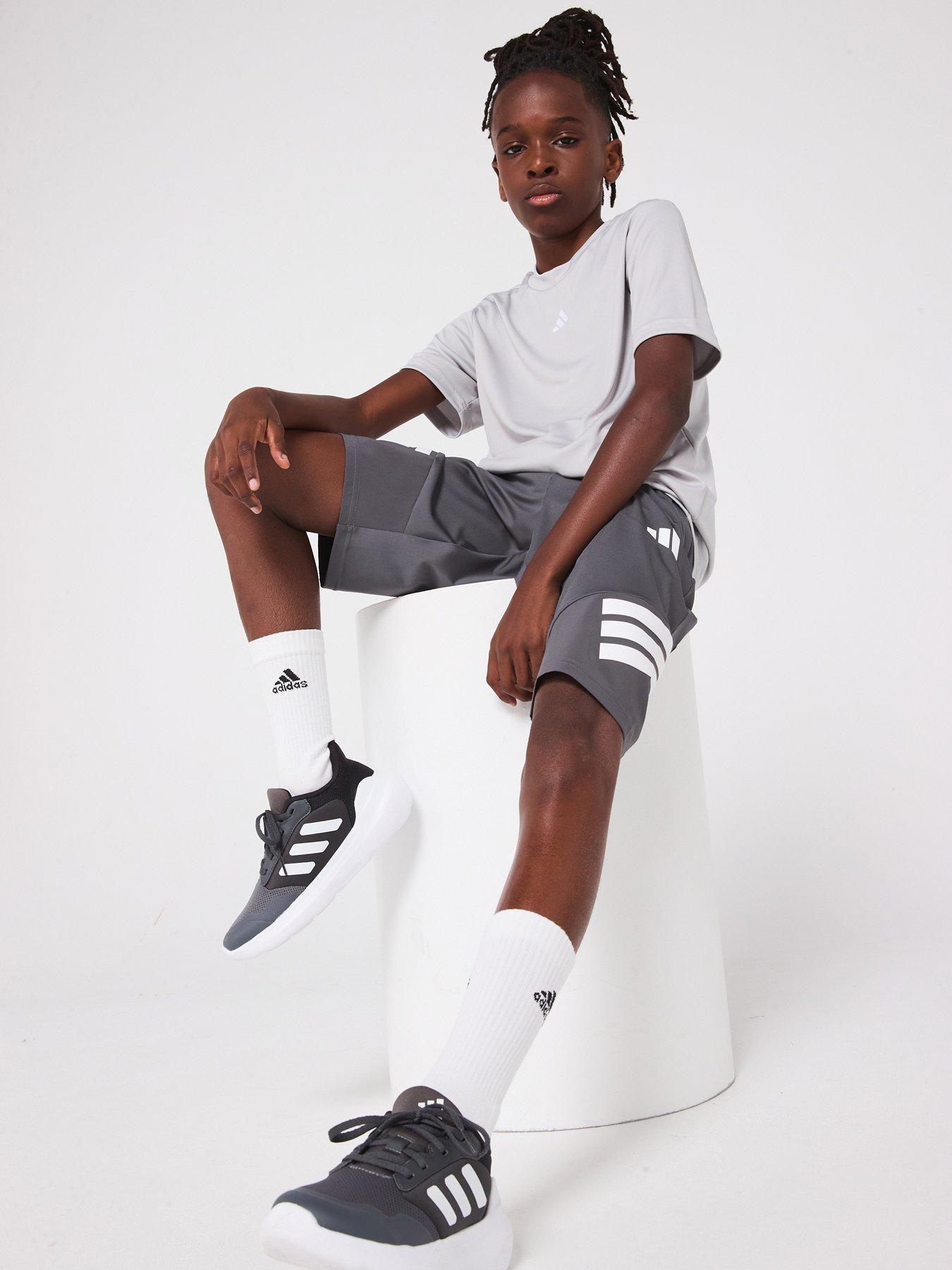adidas-junior-boys-training-nxt-shorts-greywhite