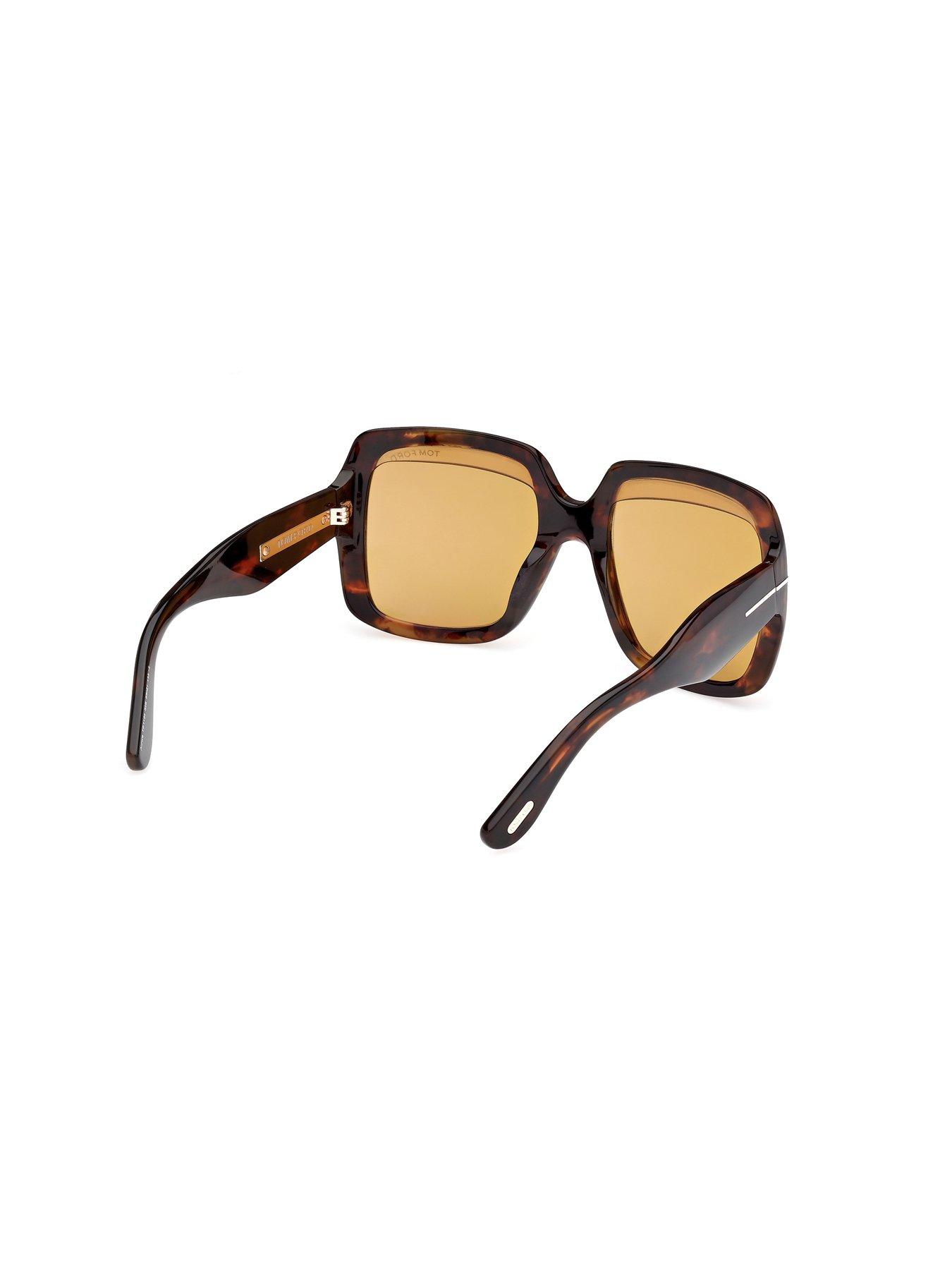  image of tom-ford-aurora-square-sunglasses-dark-havana