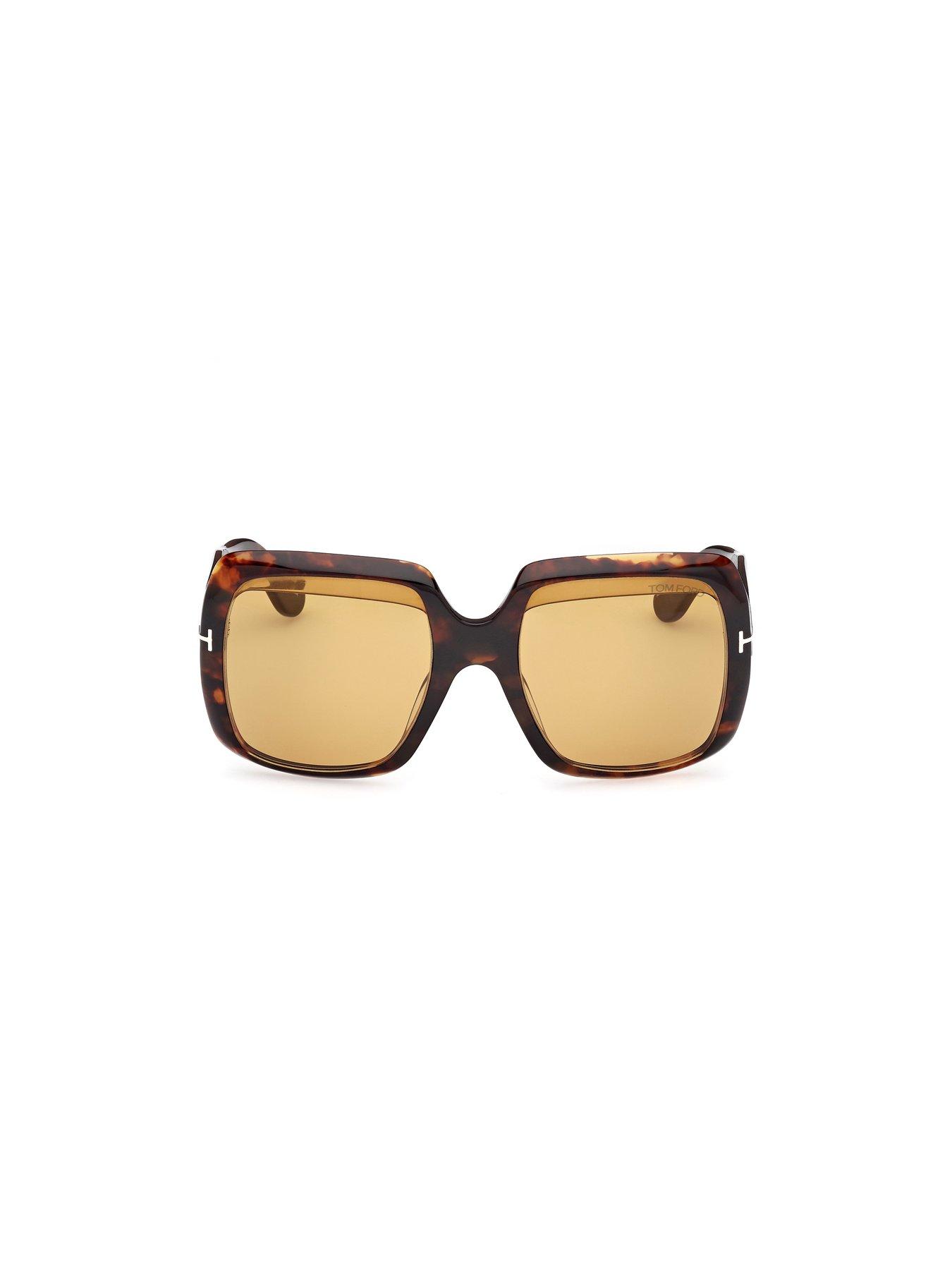  image of tom-ford-aurora-square-sunglasses-dark-havana