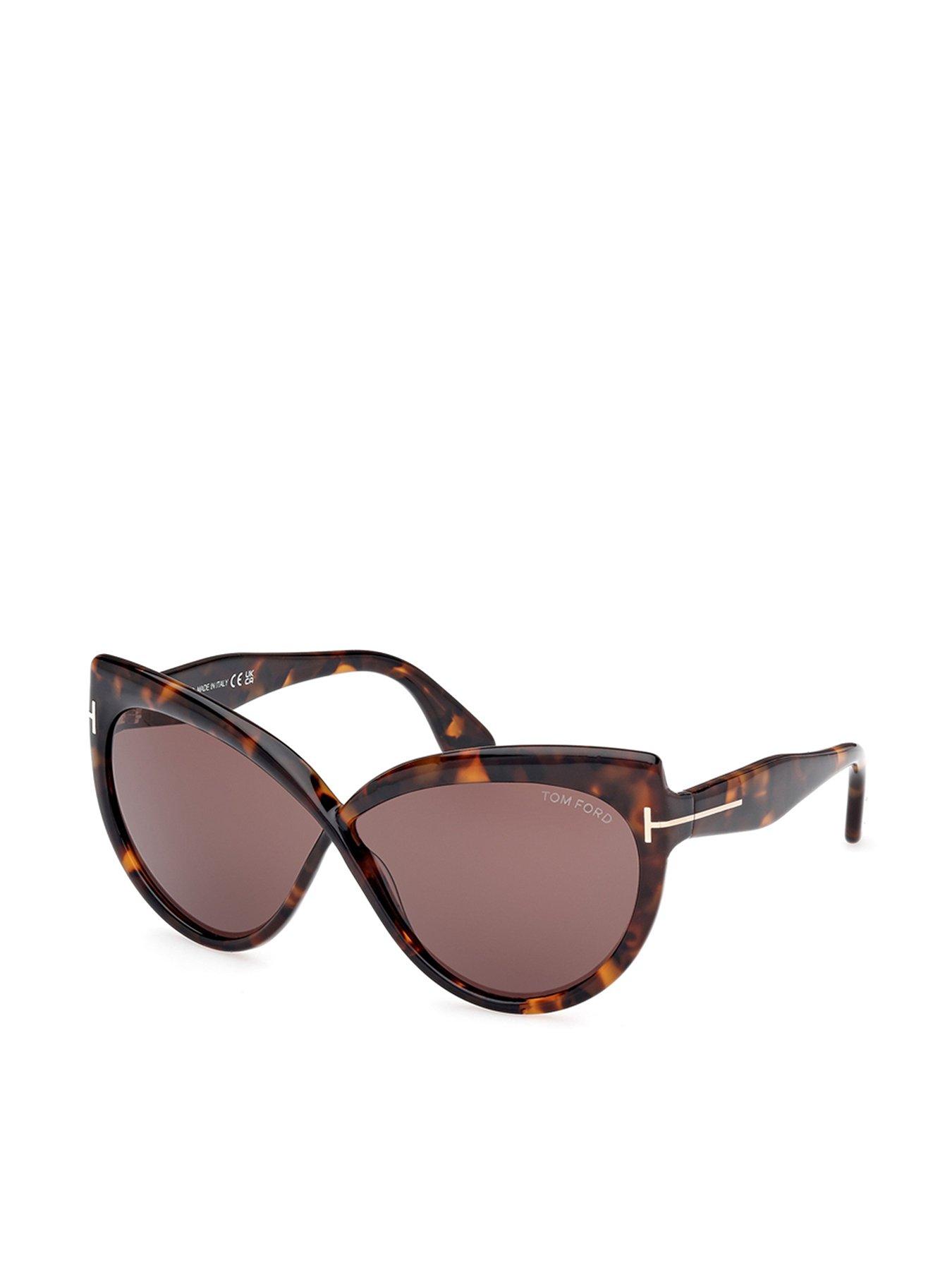 undefined Beatrice Butterfly Sunglasses - Dark Havana