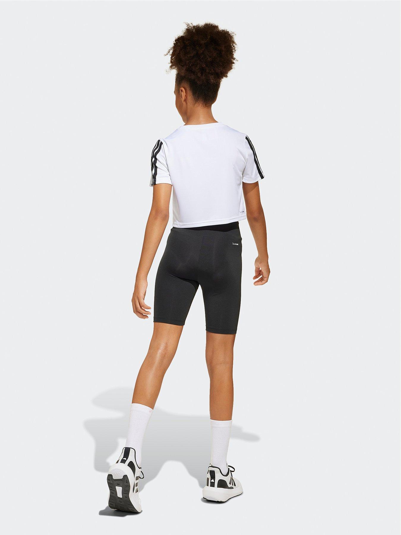  image of adidas-junior-girls-train-essentials-3-stripe-set-white