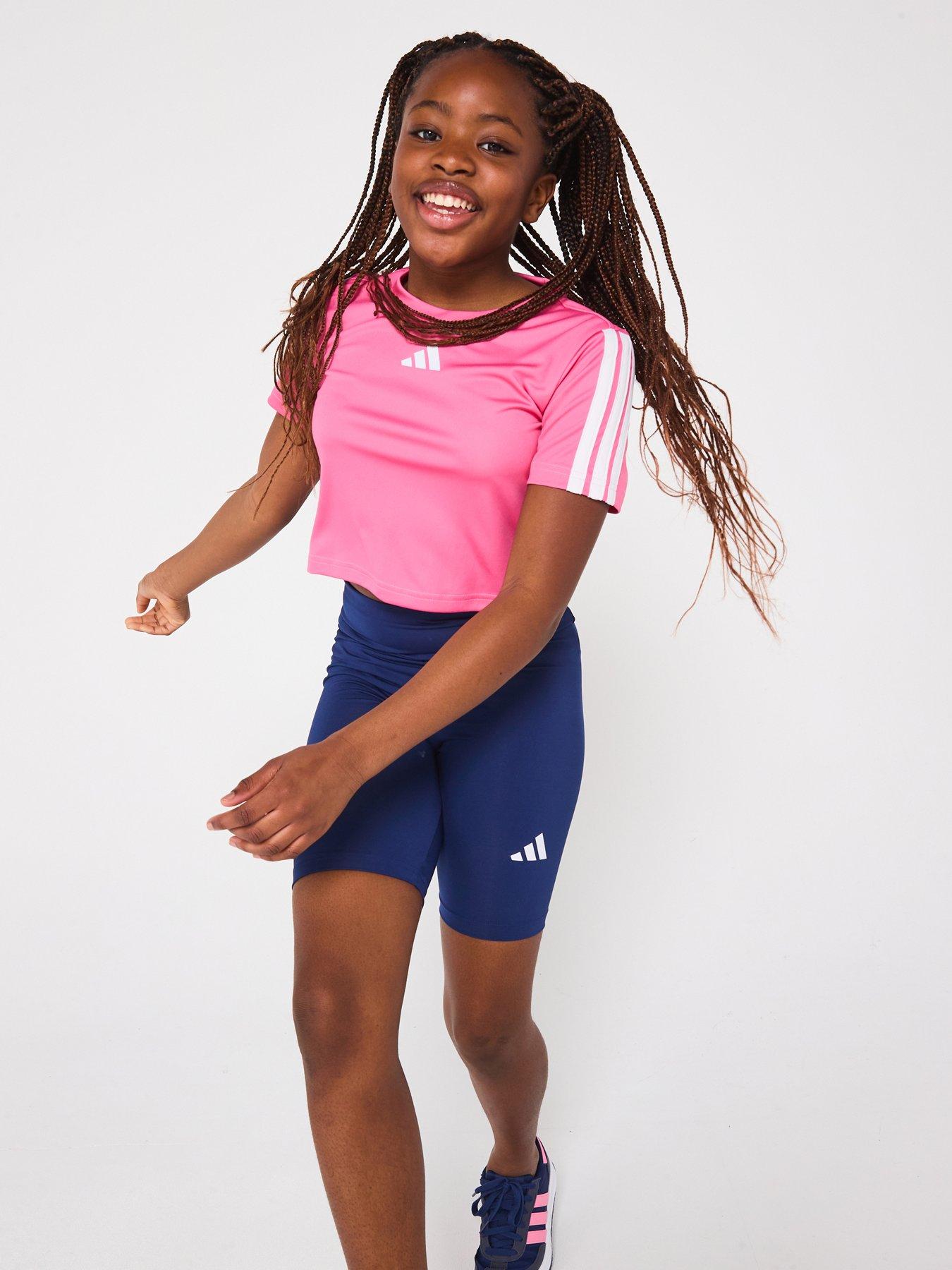 adidas-junior-girls-train-essentials-3-stripe-set-pink