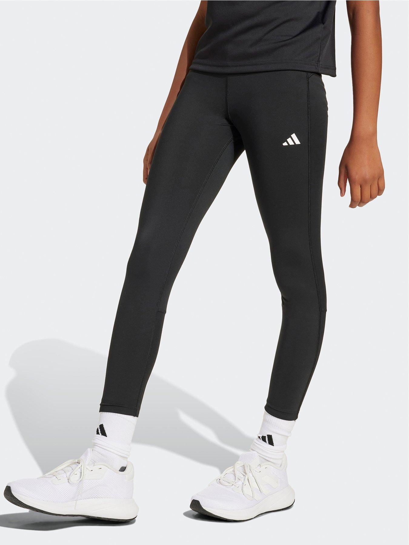  image of adidas-junior-girls-training-tech-fit-tights-black