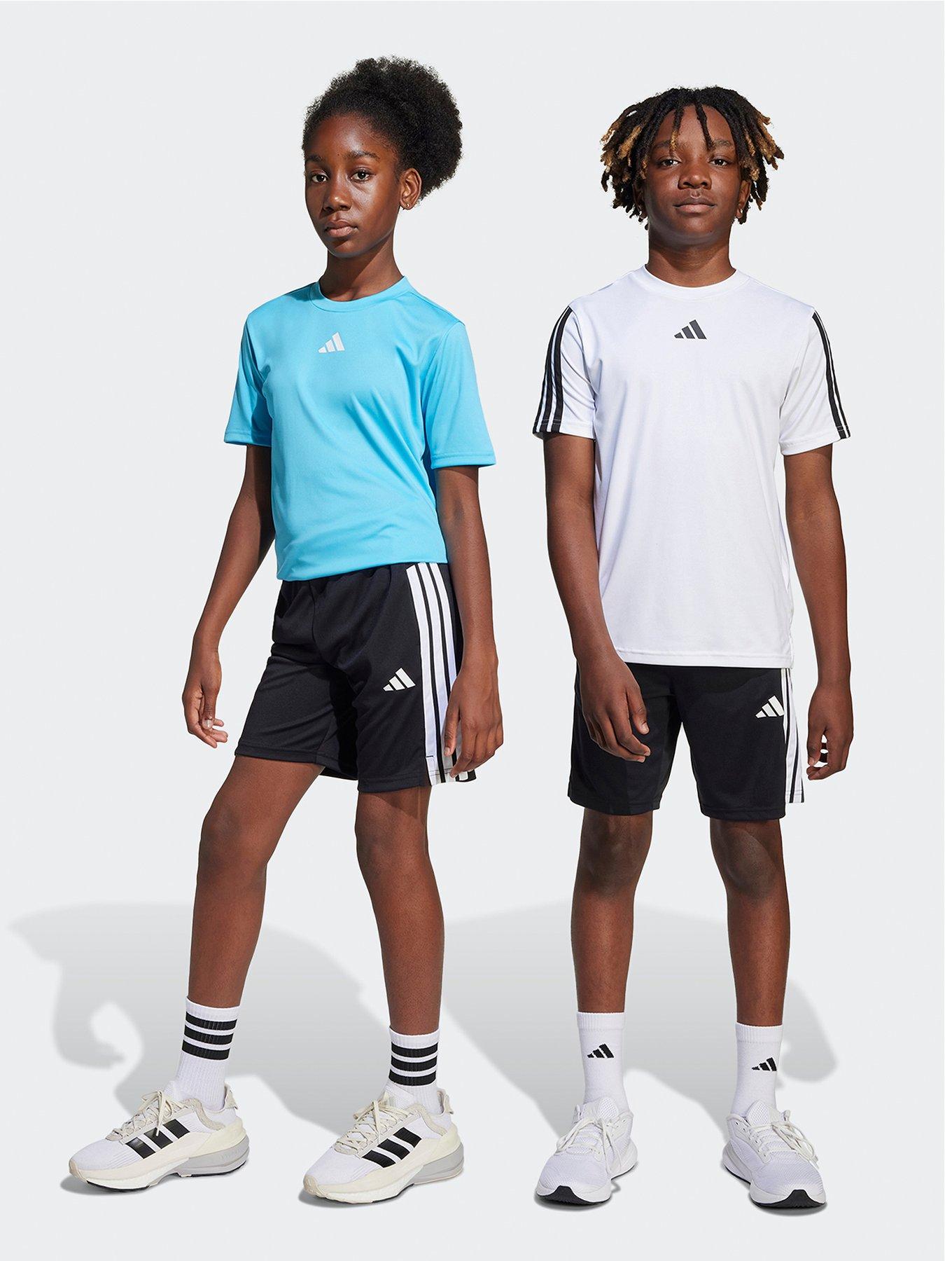 adidas-junior-boys-train-essentials-3-stripe-shorts-black