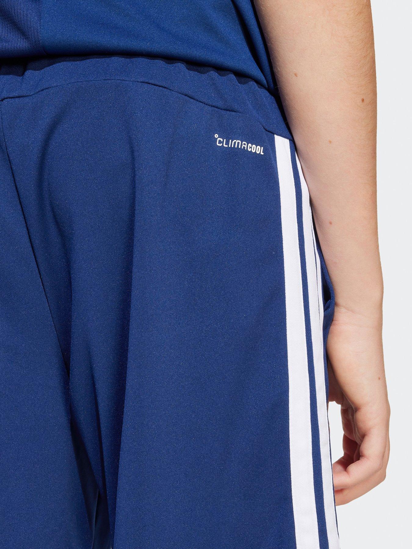  image of adidas-junior-boys-train-essentials-3-stripe-shorts-navy