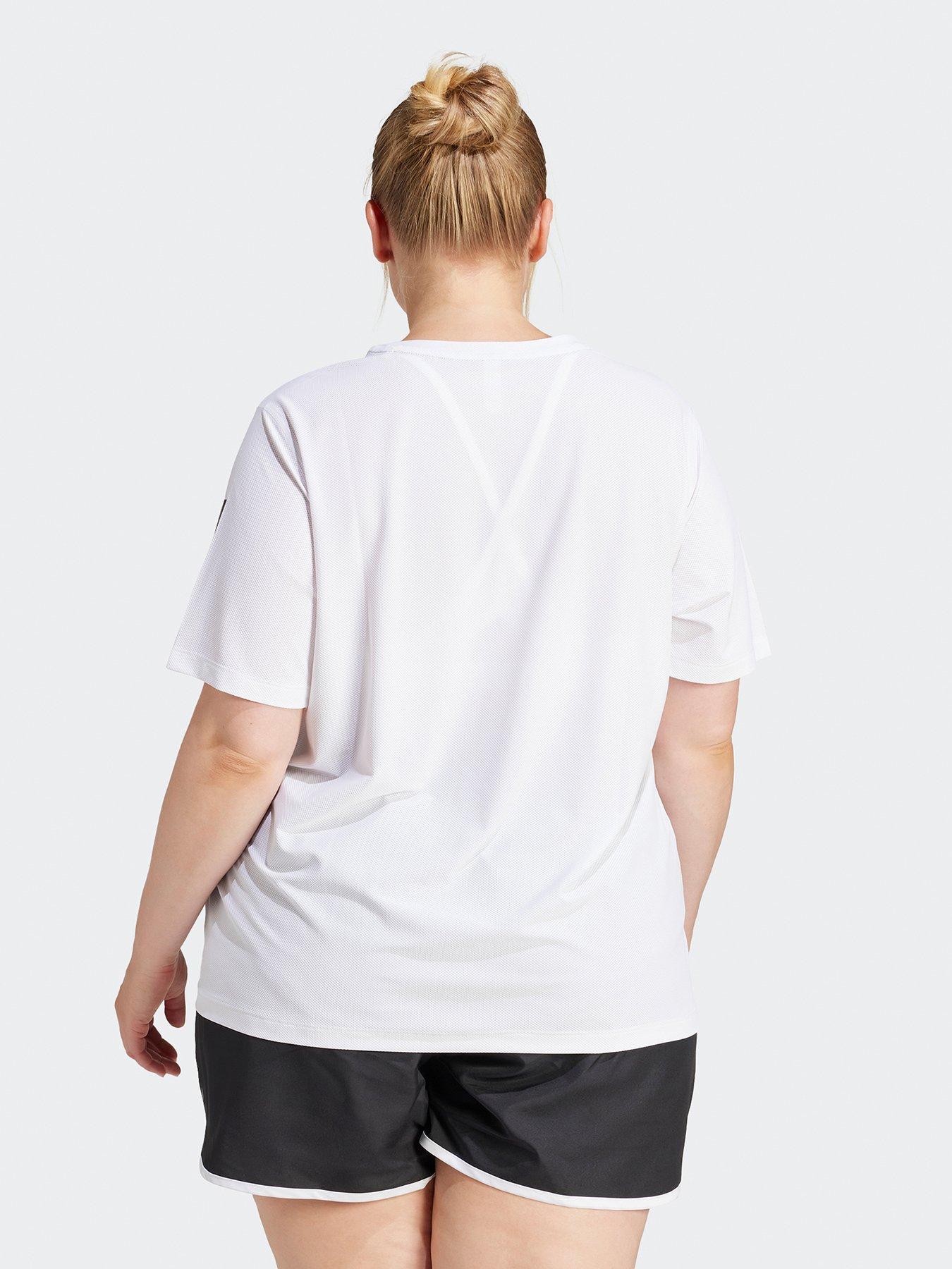 Image 2 of 6 of adidas Womens Running Own The Run T-Shirt - White