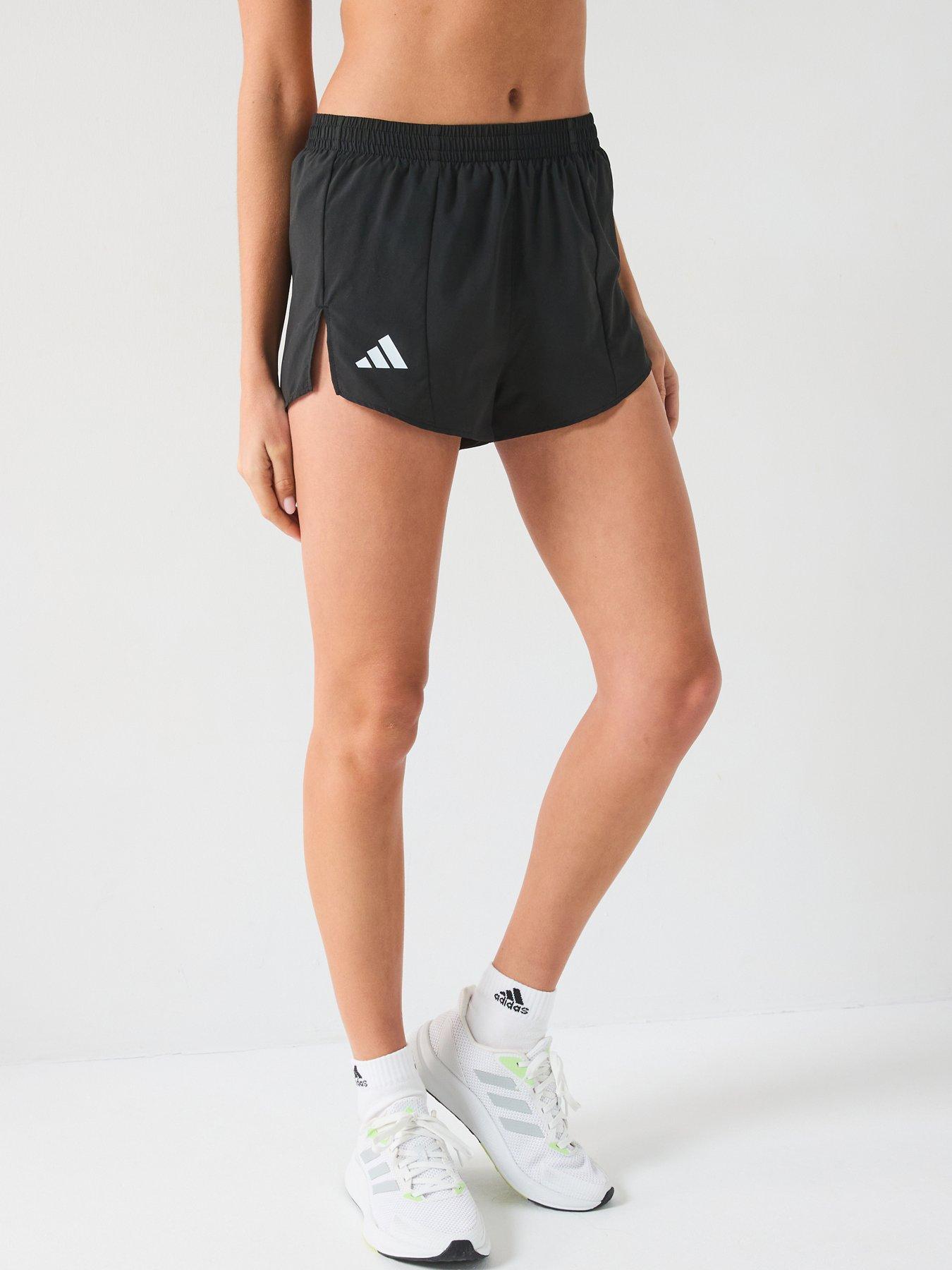 undefined Womens Running Adizero Shorts - Black