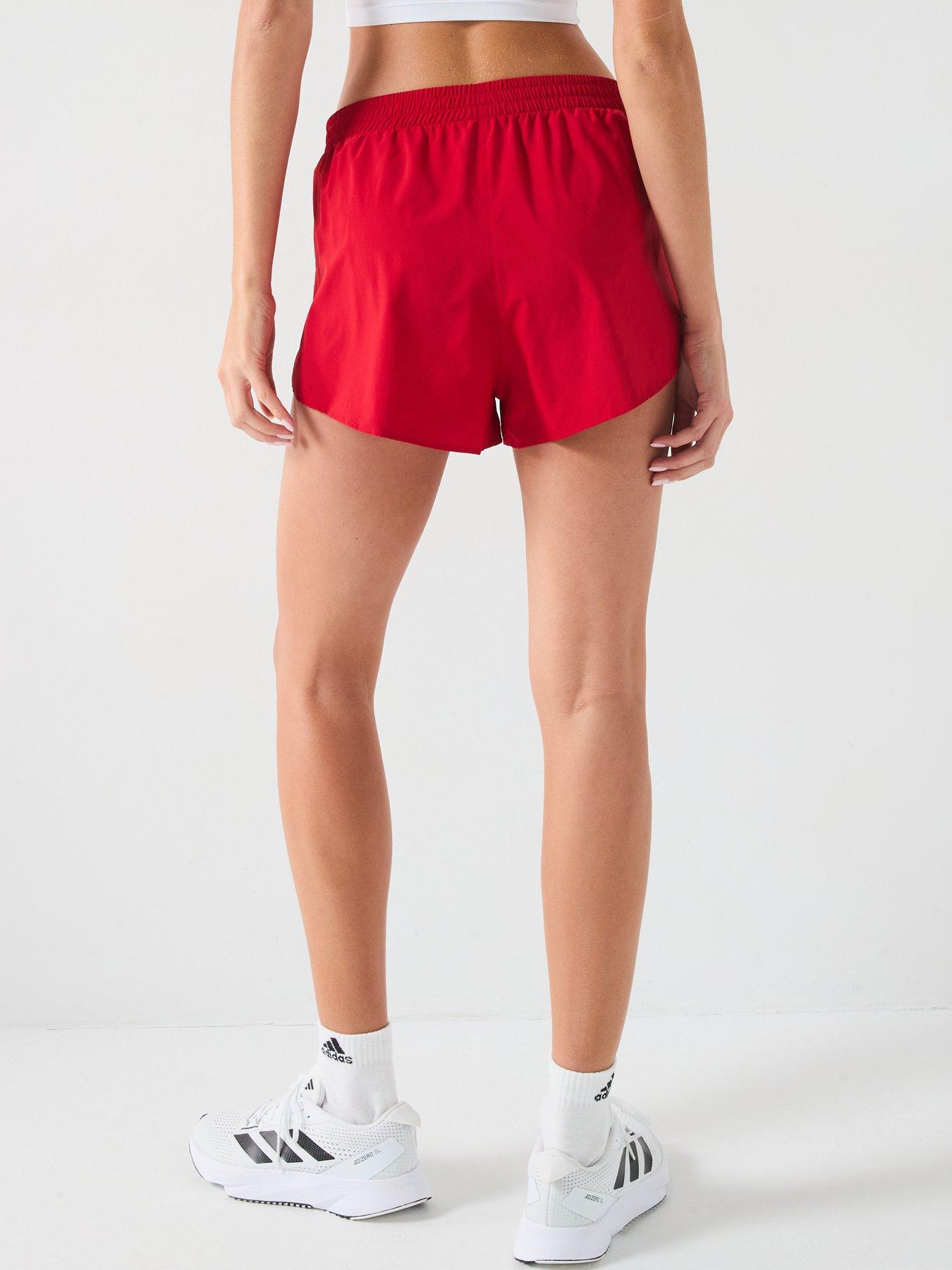  image of adidas-womens-running-adizero-shorts-team-power-red-2