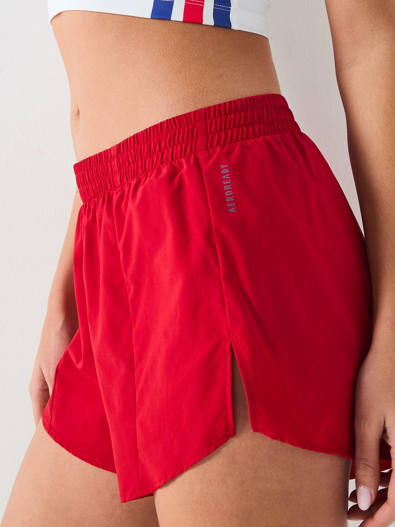  image of adidas-womens-running-adizero-shorts-team-power-red-2