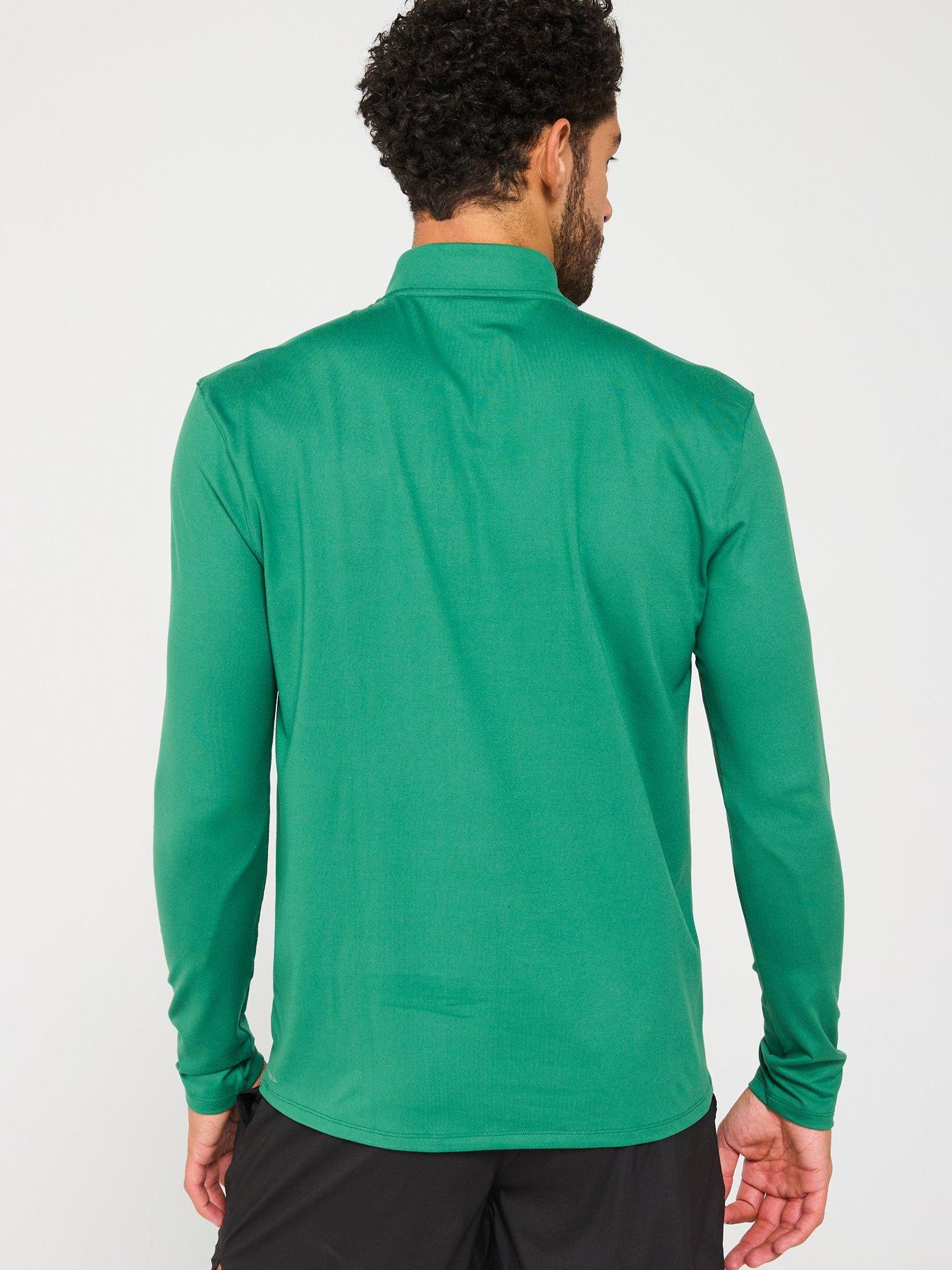  image of puma-mens-training-evolve-slim-fit-12-zip-top-green