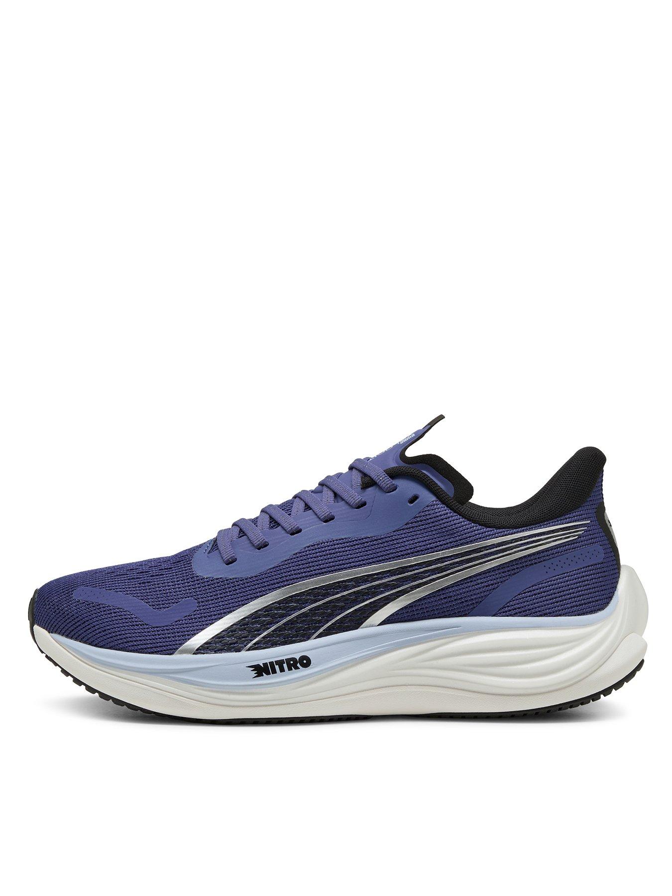 Puma Mens Running Velocity Nitro Trainers Purple Littlewoods