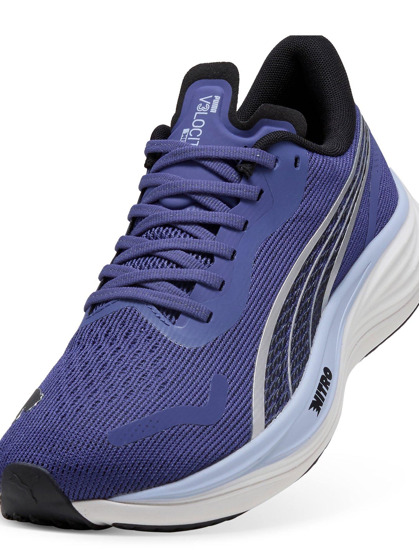 Puma Mens Running Velocity Nitro Trainers Purple Littlewoods