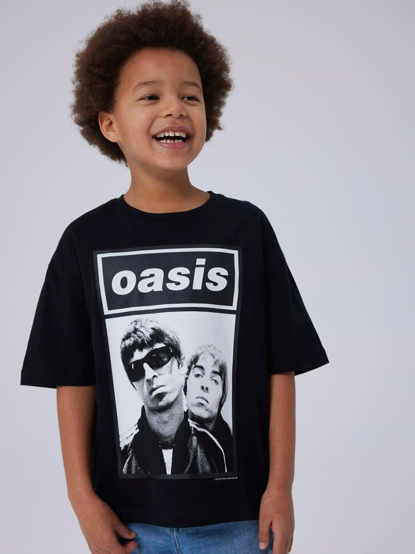 Name It Kids Unisex Oasis Graphic Short Sleeve T-shirt Black
