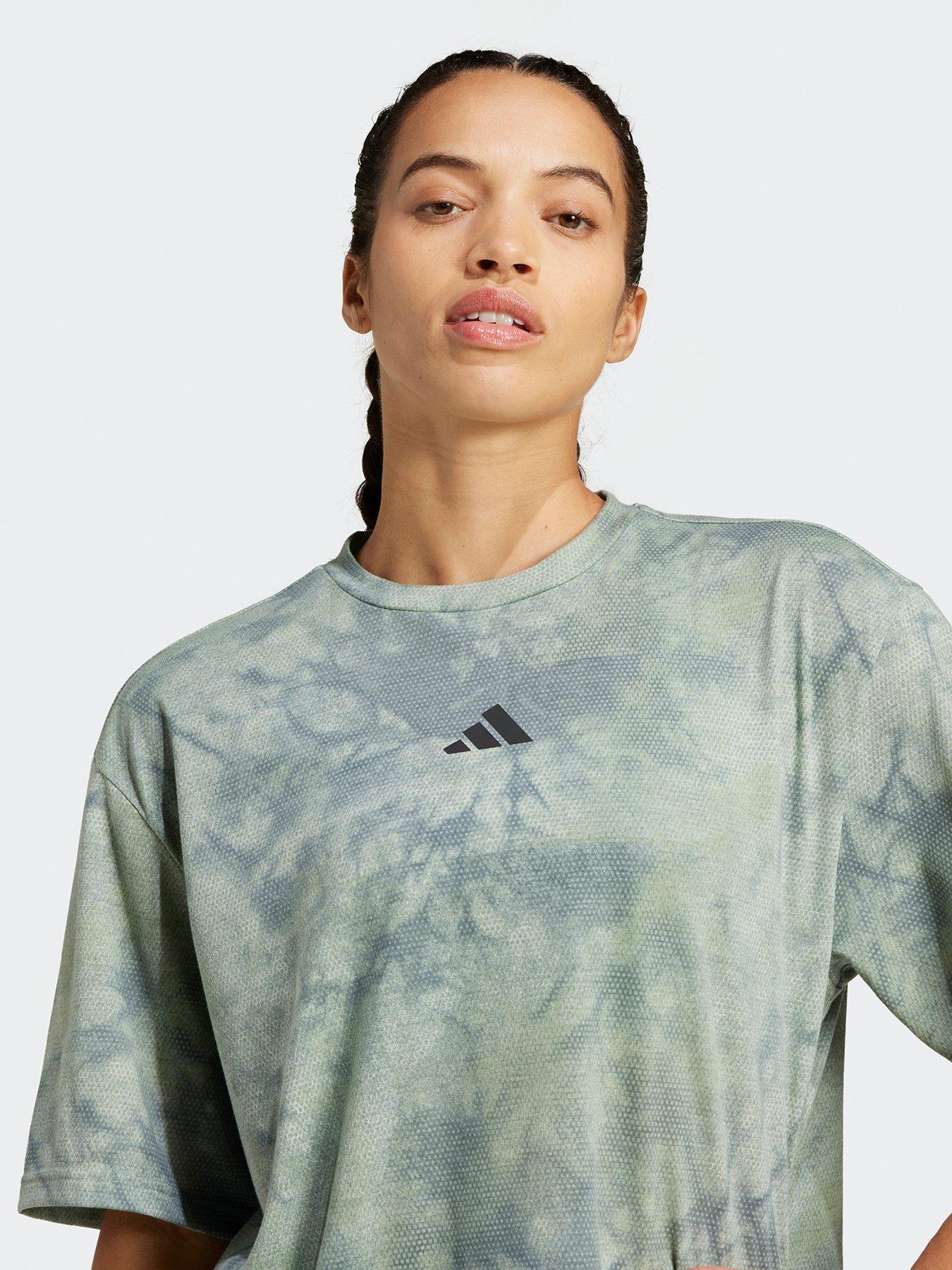  image of adidas-womens-training-graphic-t-shirt-silver