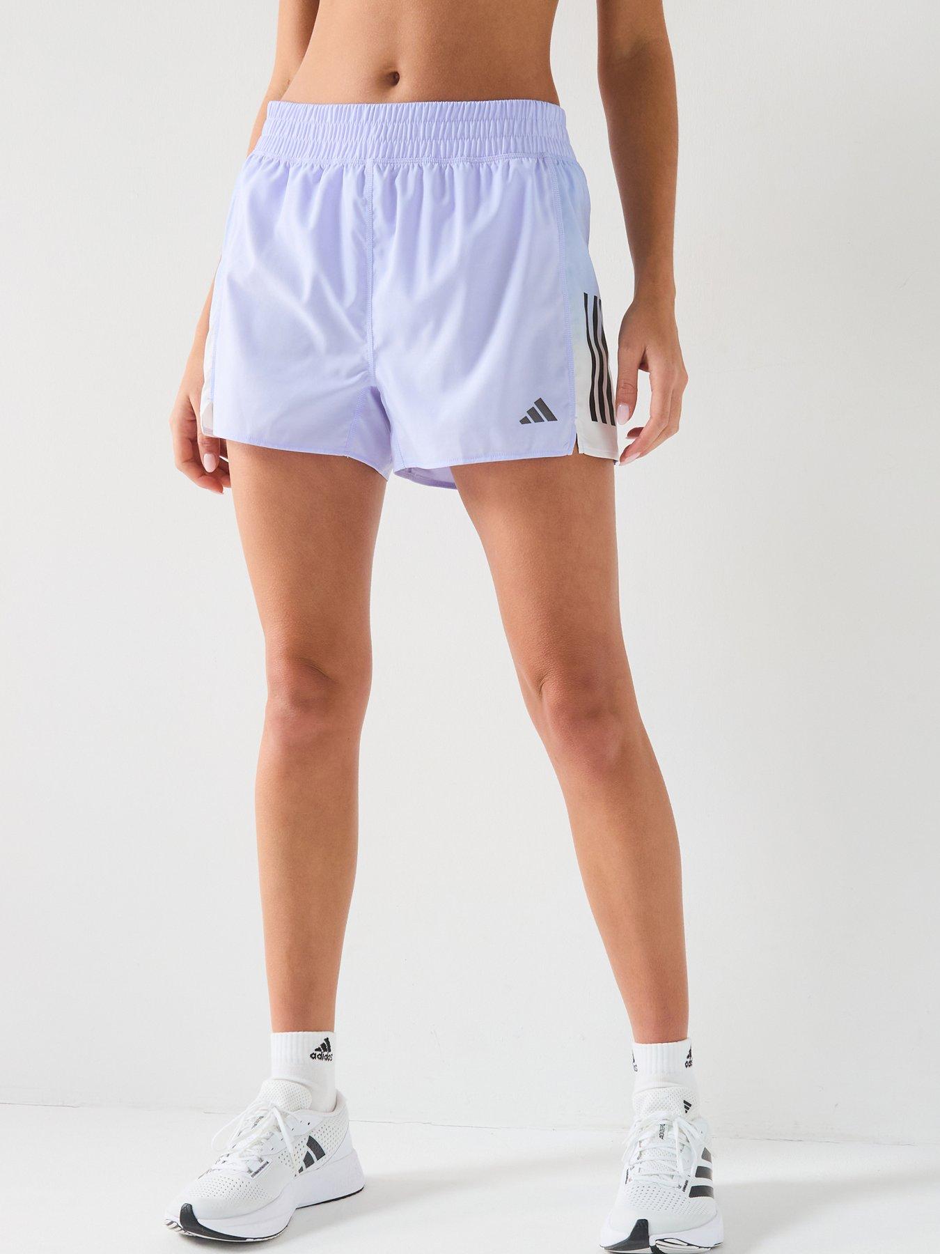 undefined Womens Running Own The Run Colour Block 4 Inch Shorts - Violet Tone