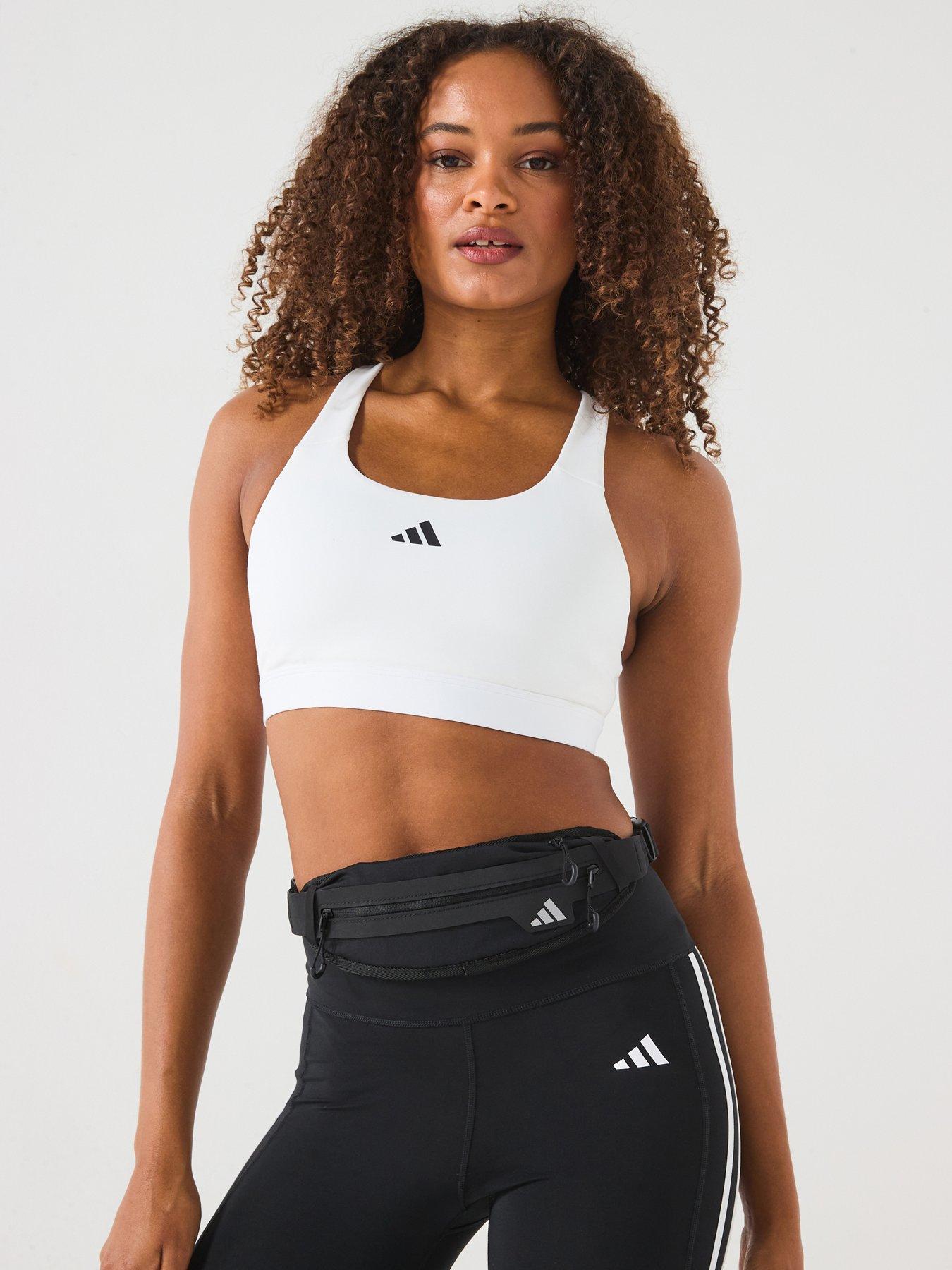 undefined Womens Training High Support Sports Bra - White