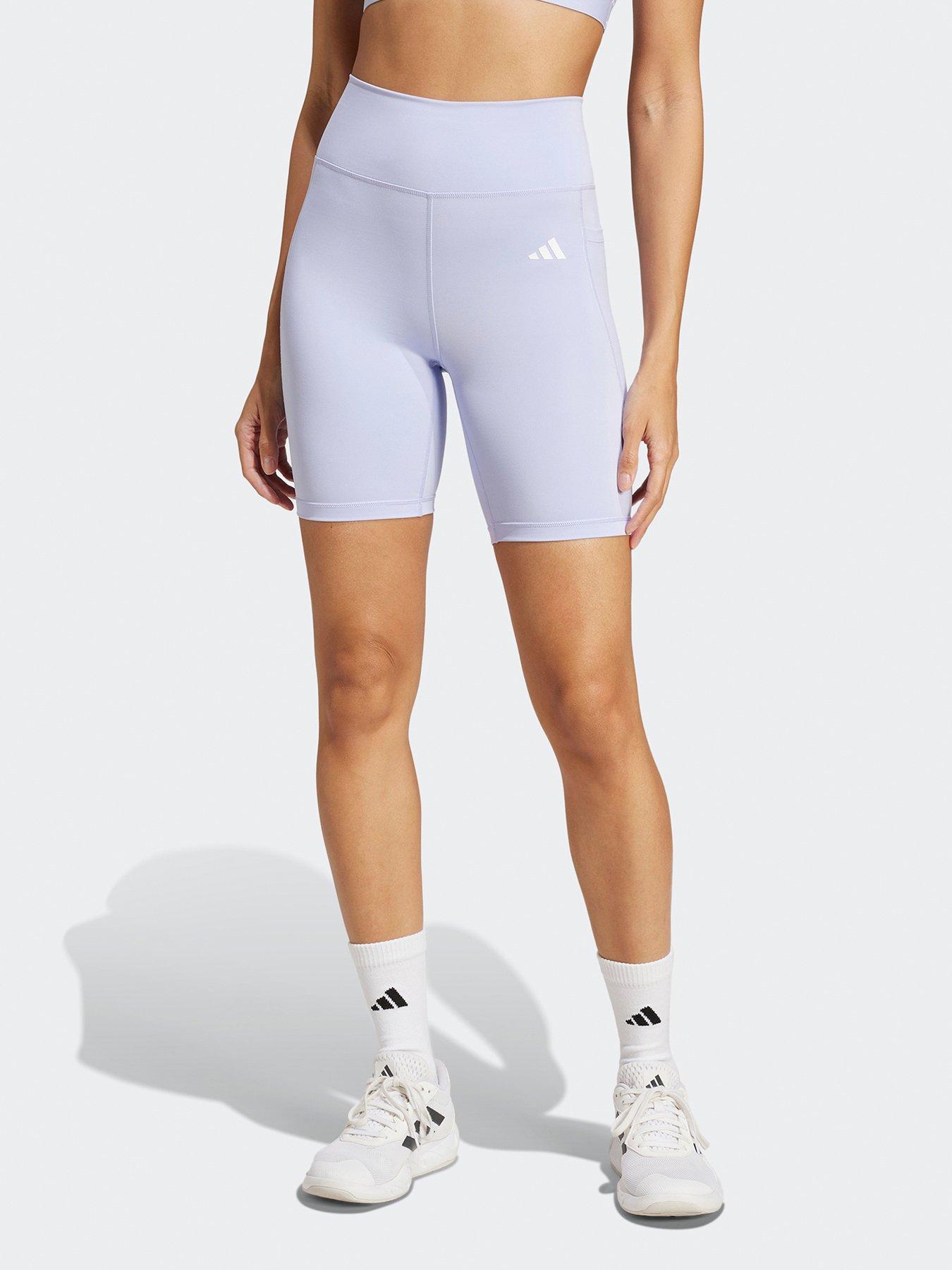 undefined Womens Training Optime Essentials 7Inch Bike Shorts - Purple
