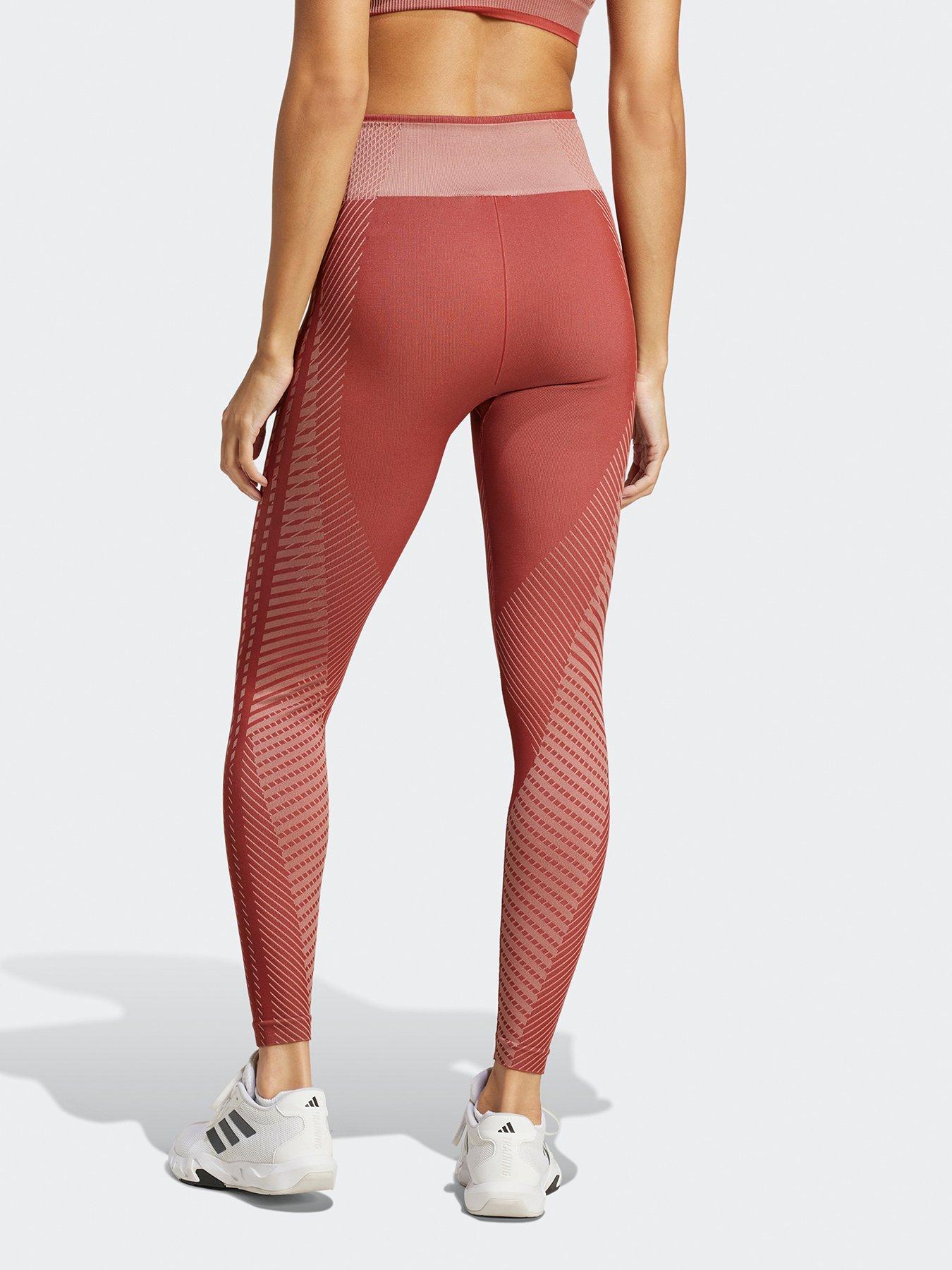  image of adidas-womens-training-knit-78-tights-red