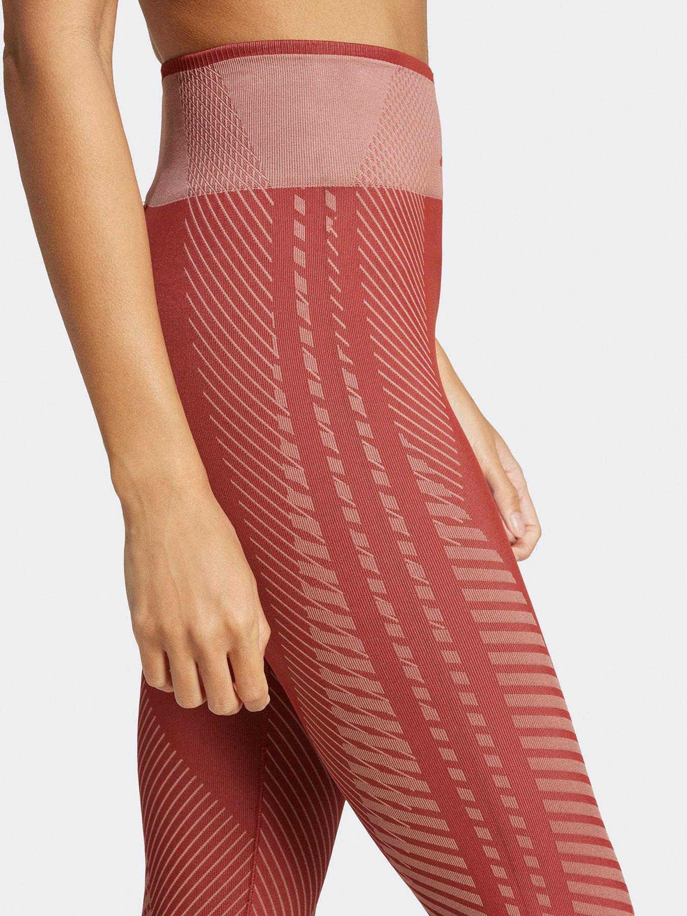  image of adidas-womens-training-knit-78-tights-red