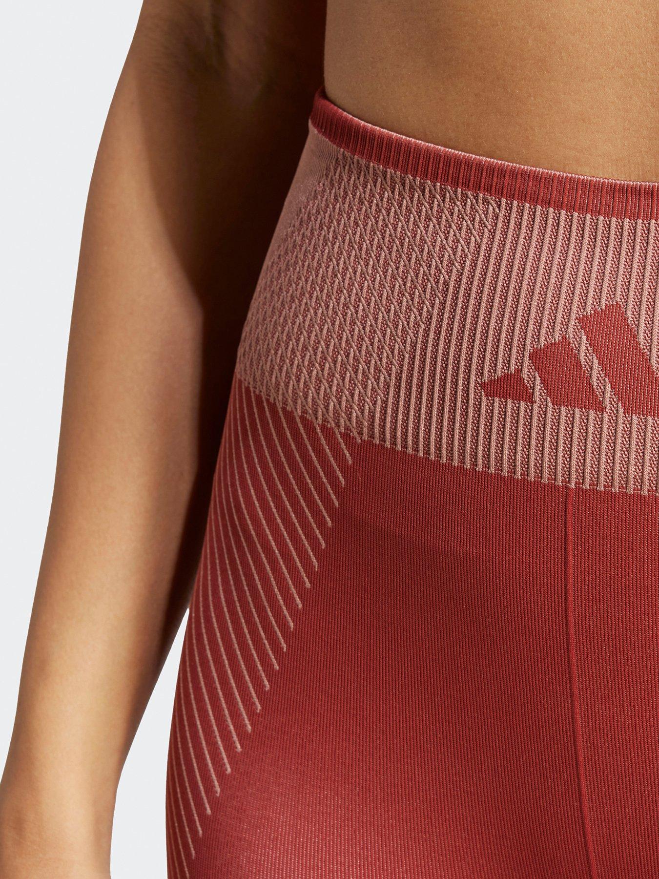  image of adidas-womens-training-knit-78-tights-red
