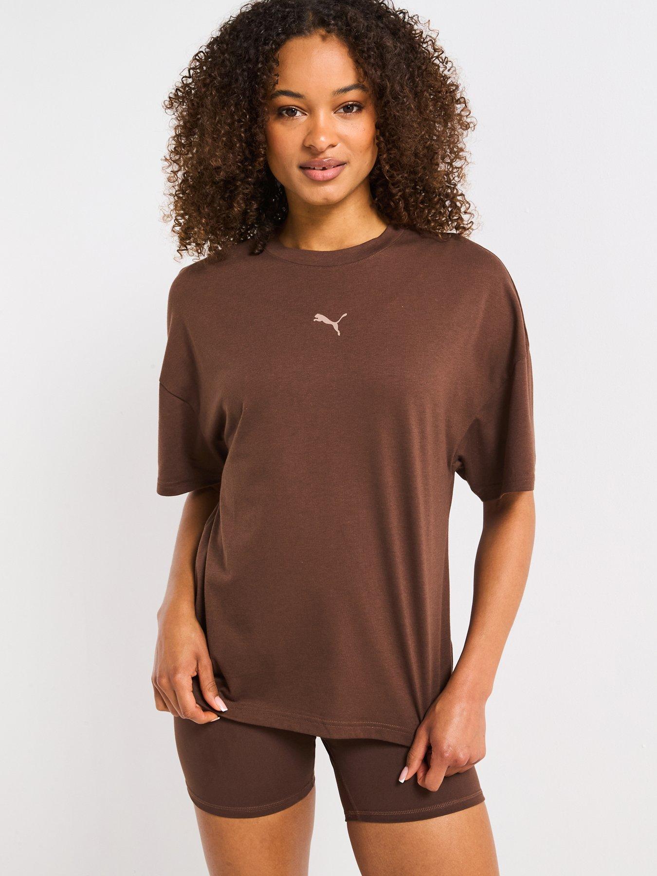 puma-womens-training-evolve-oversized-tee-brown