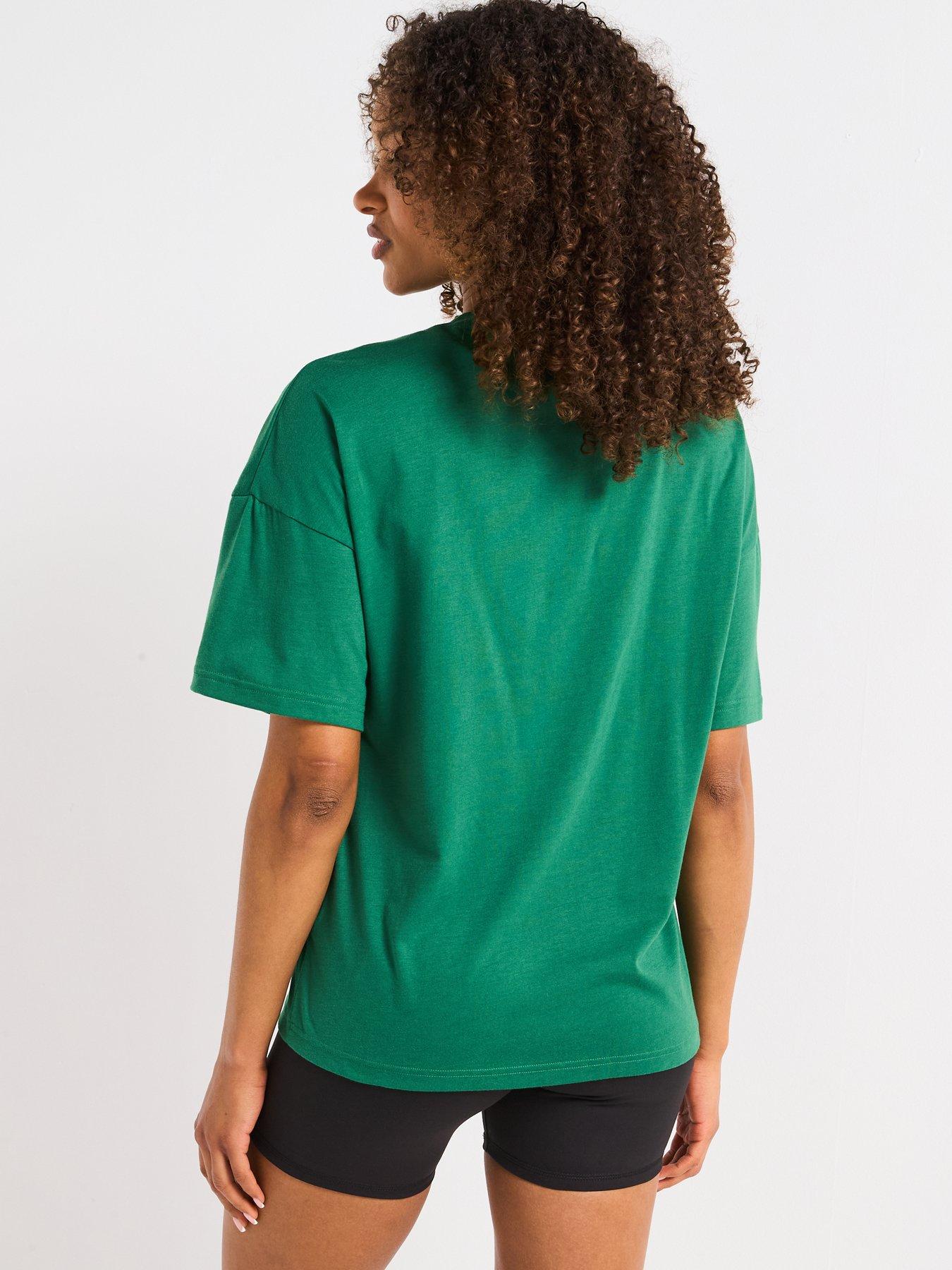 Image 2 of 4 of Puma Womens Training Evolve Oversized Tee - Green
