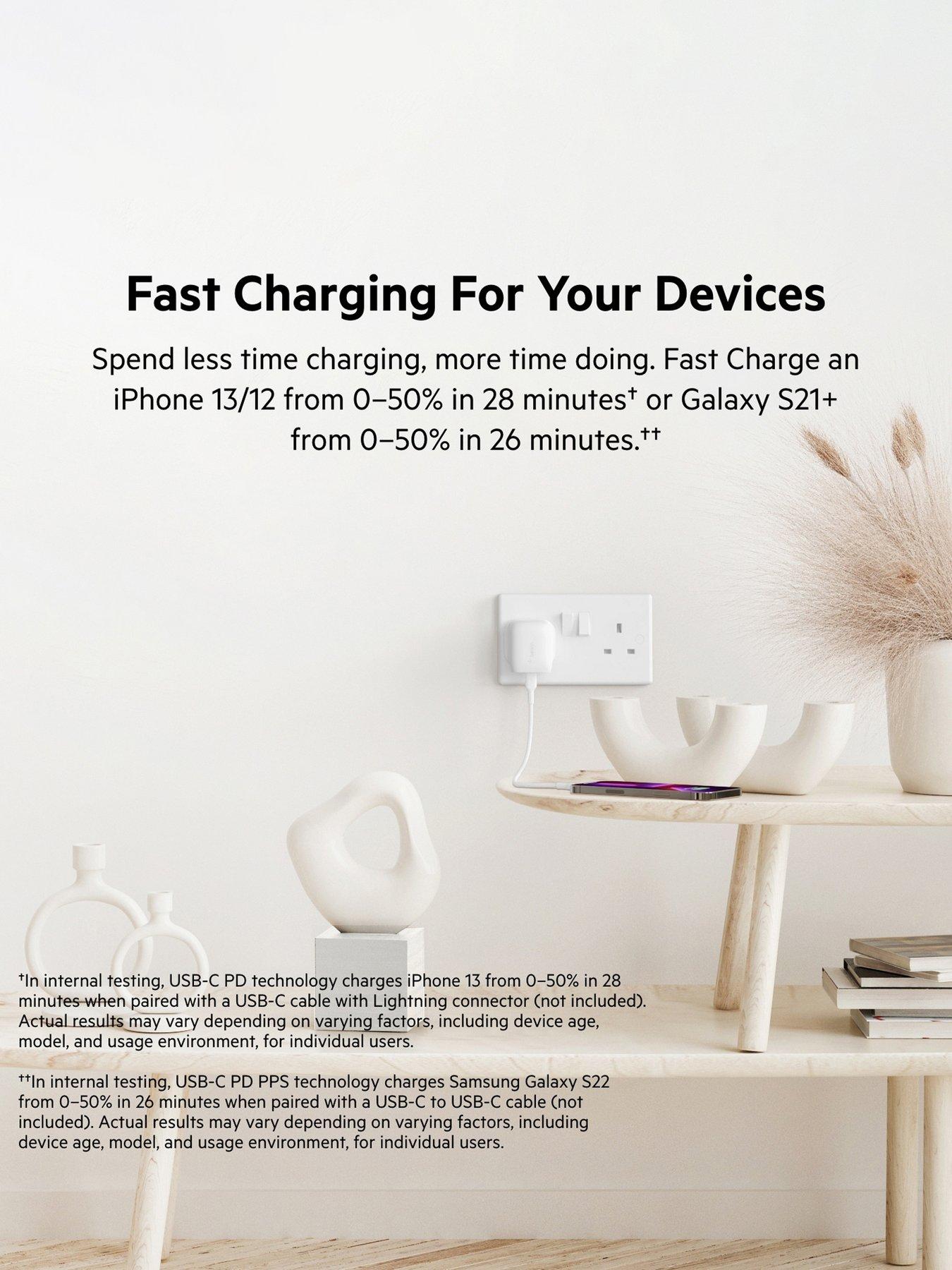  image of belkin-20w-usbc-c-wall-charger-white