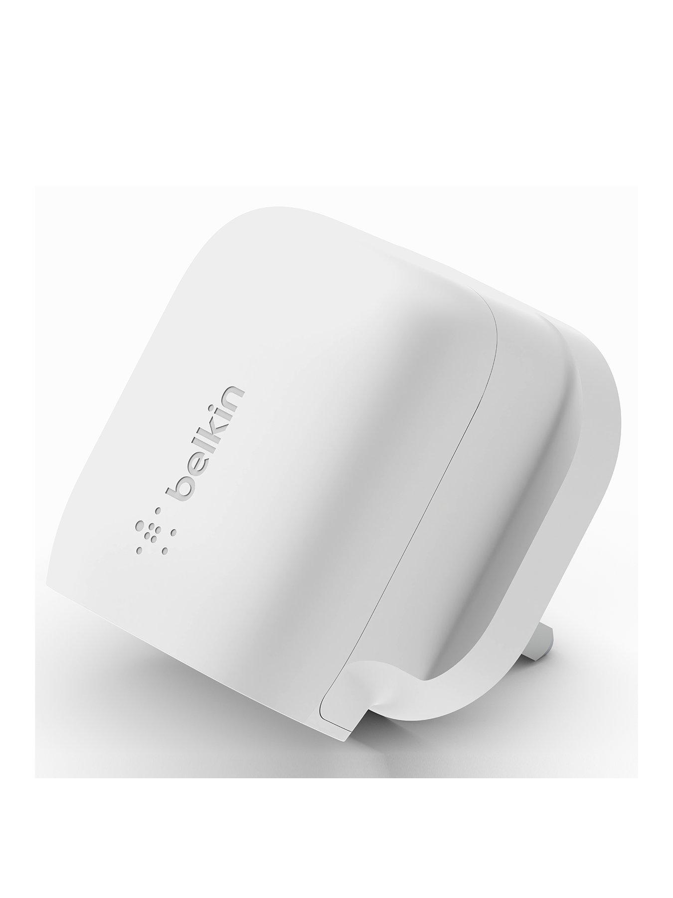 stillFront image of belkin-20w-usb-c-wall-charger-with-lightning-cable-white