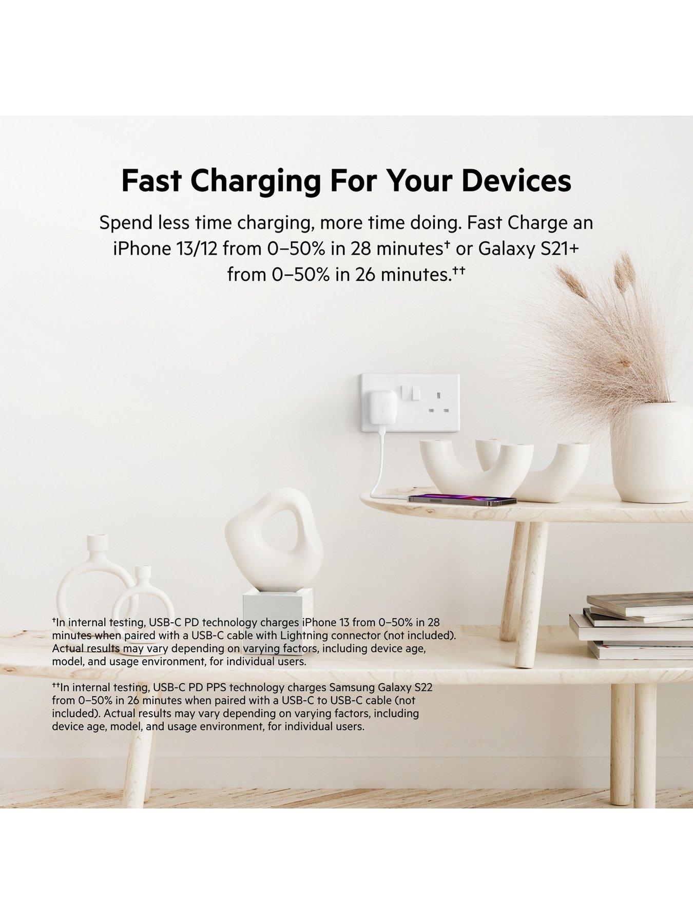  image of belkin-20w-usb-c-wall-charger-with-lightning-cable-white