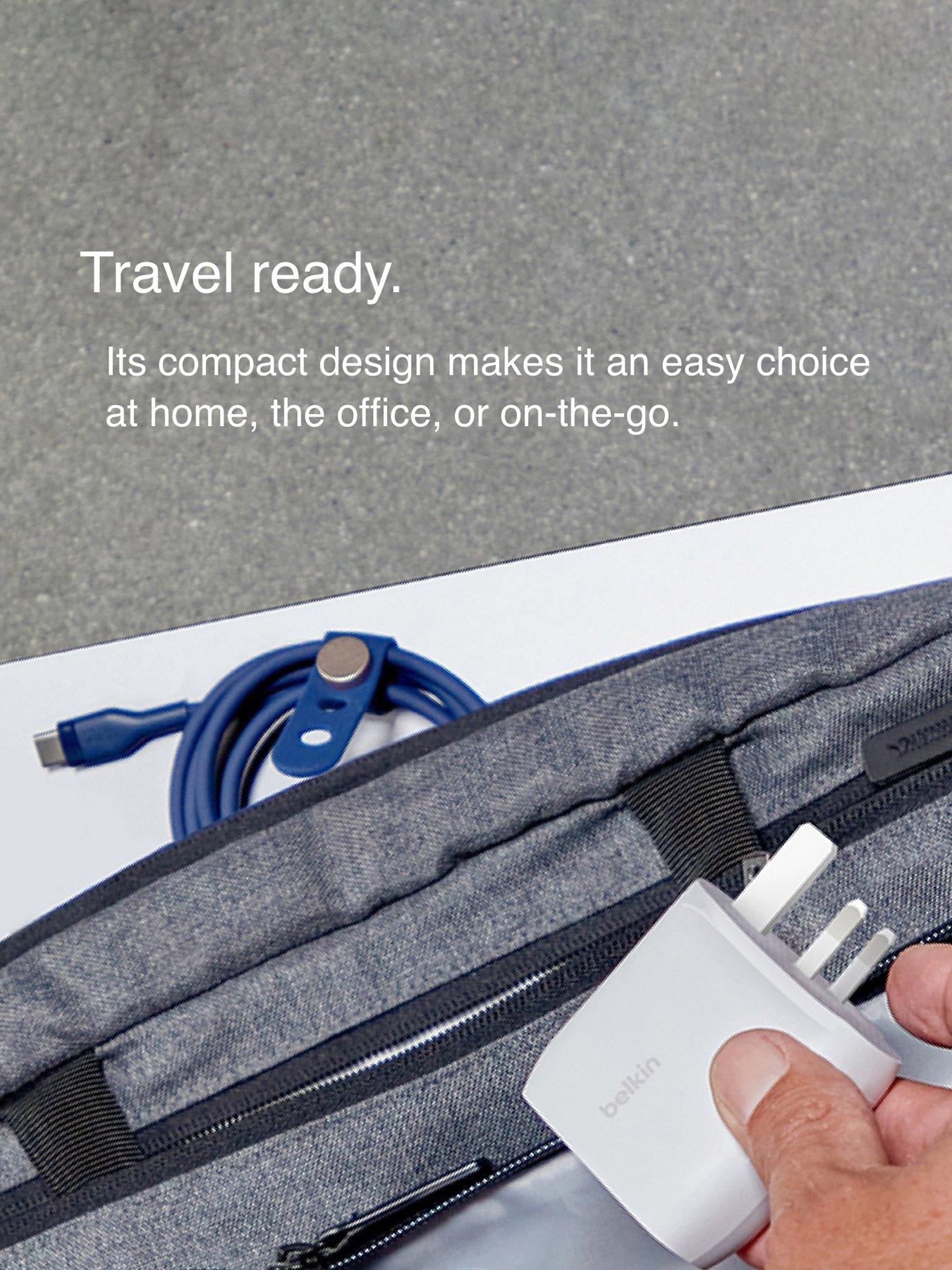  image of belkin-60w-usb-c-dual-port-wall-charger-white