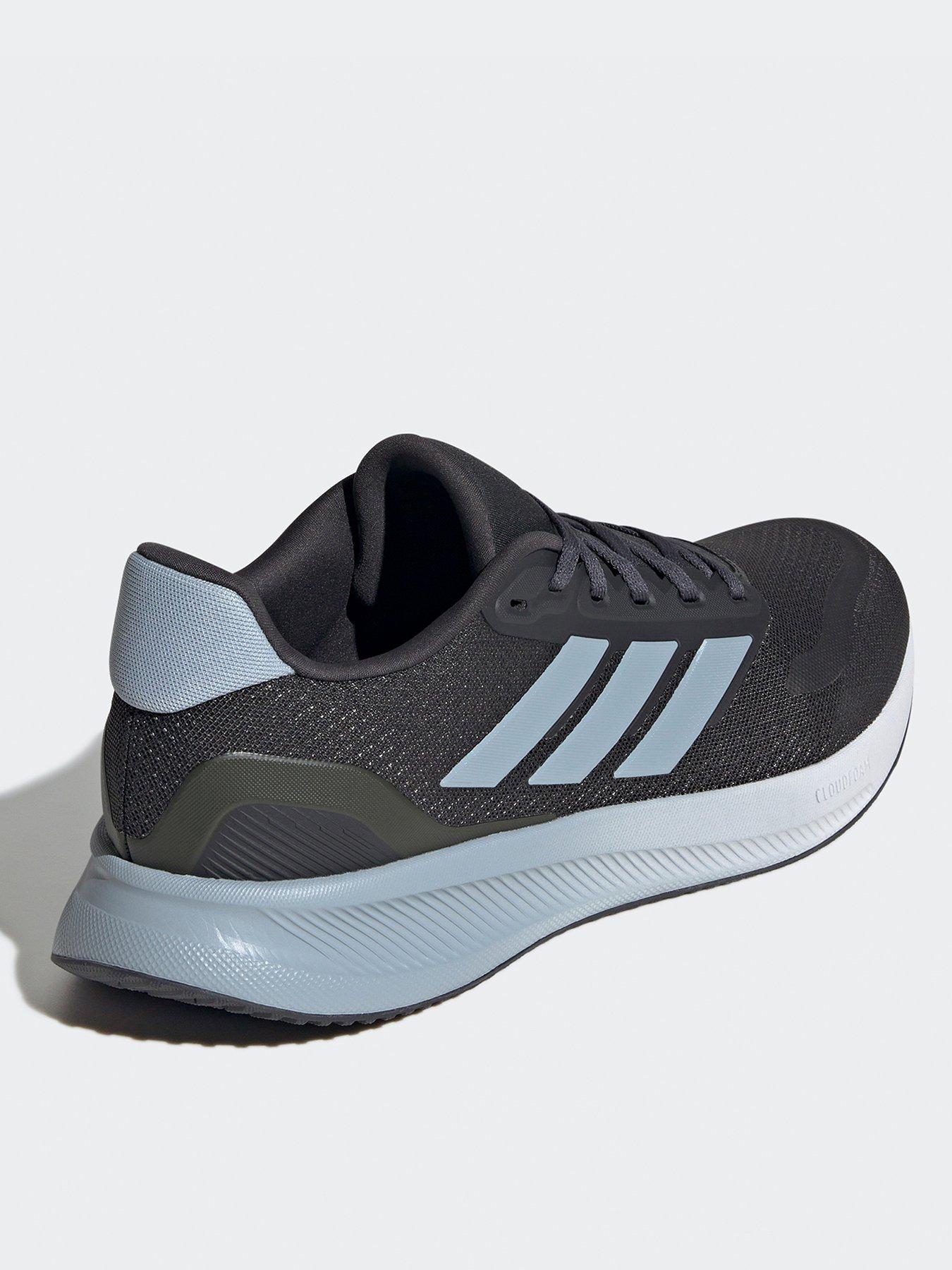  image of adidas-mens-running-runfalcon-5-trainers-dark-grey-carbonwonder-blueftwr-white