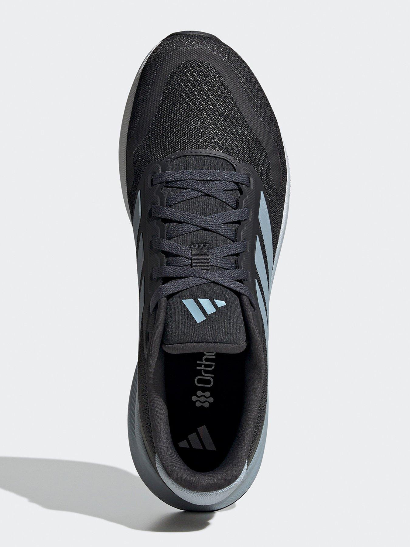  image of adidas-mens-running-runfalcon-5-trainers-dark-grey-carbonwonder-blueftwr-white