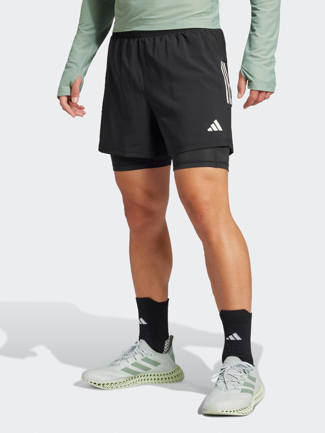 Image 1 of 5 of adidas Mens Running Own The Run 2in1 Shorts - Black