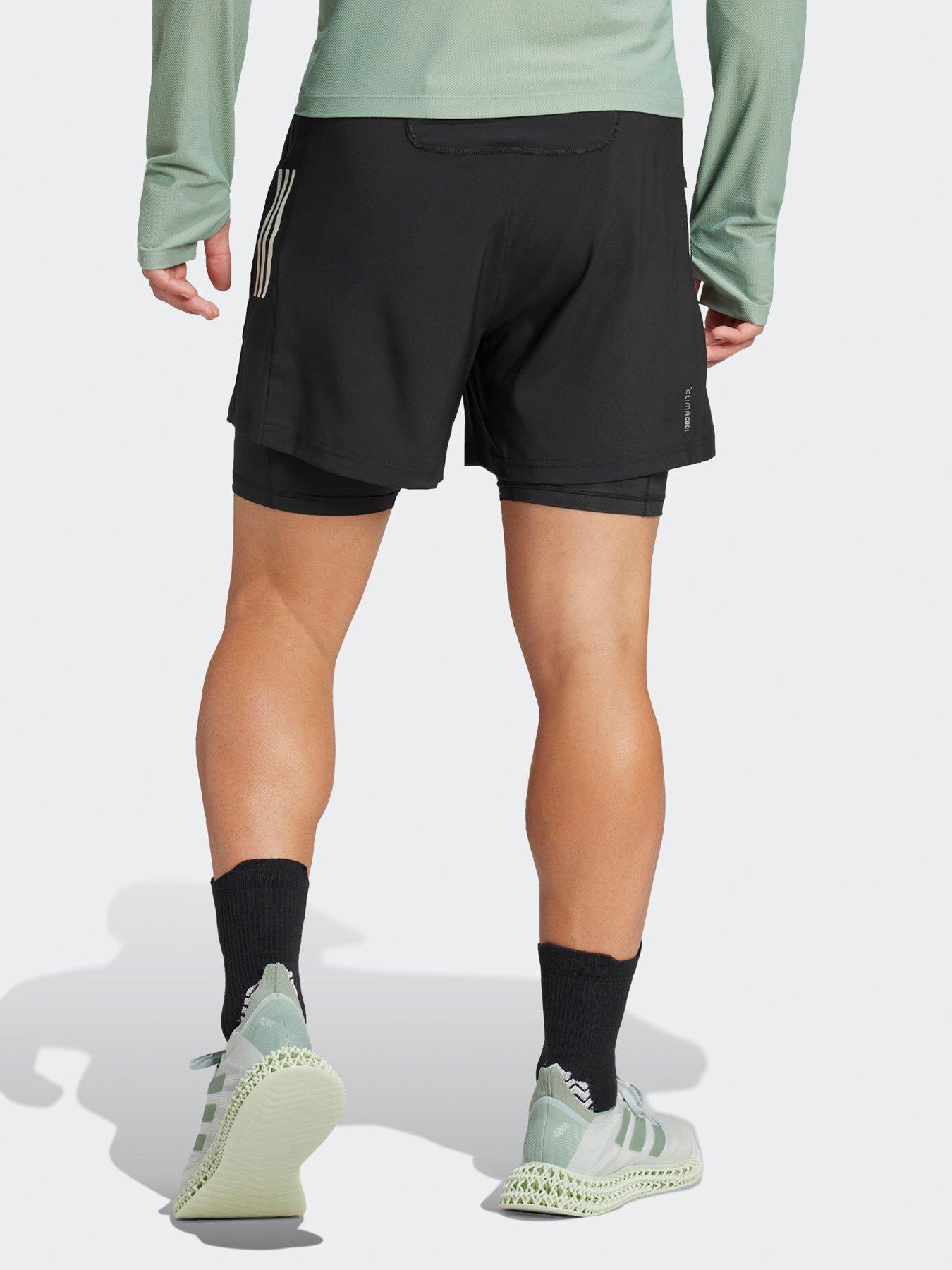Image 2 of 5 of adidas Mens Running Own The Run 2in1 Shorts - Black