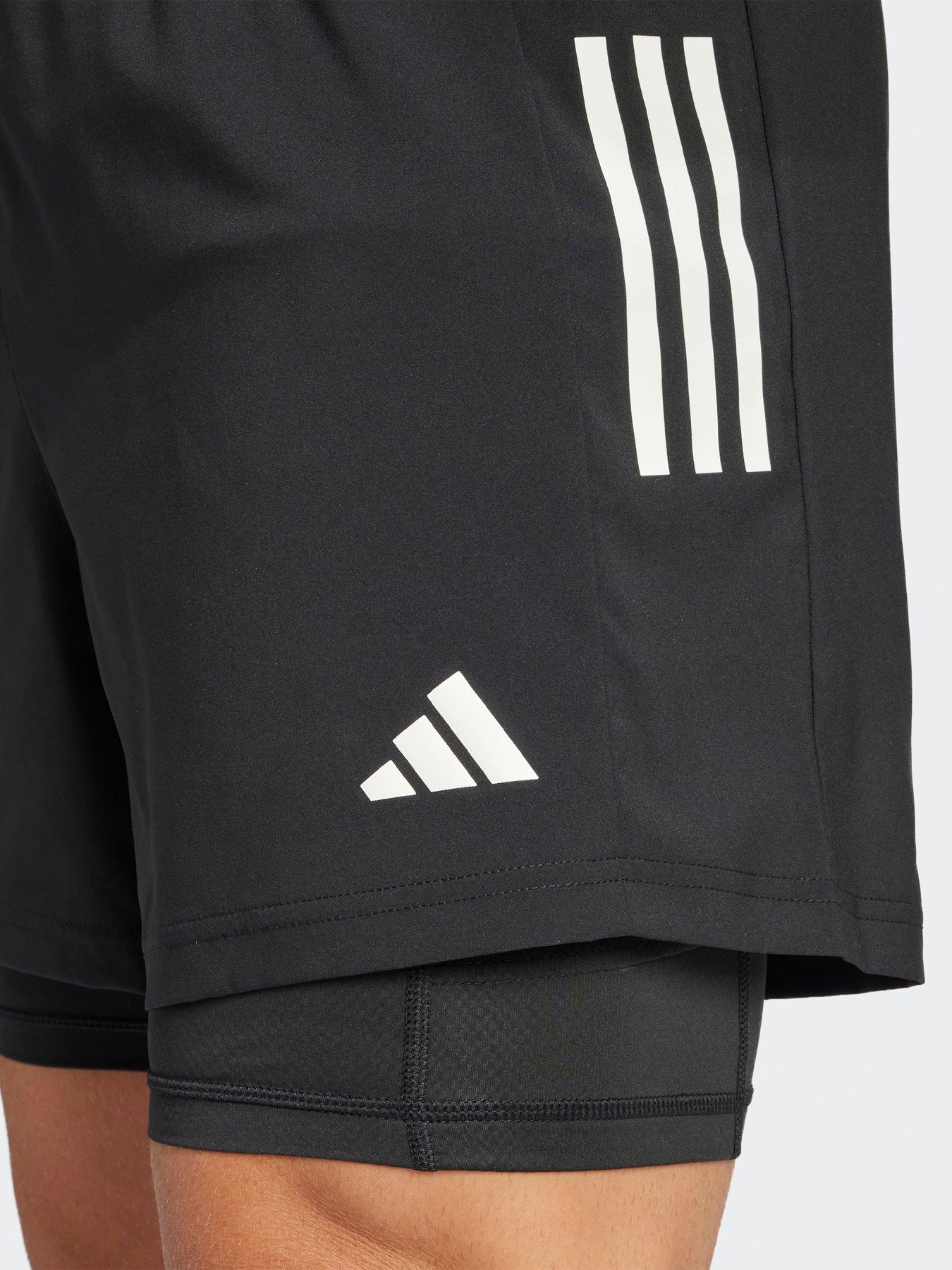 Image 4 of 5 of adidas Mens Running Own The Run 2in1 Shorts - Black