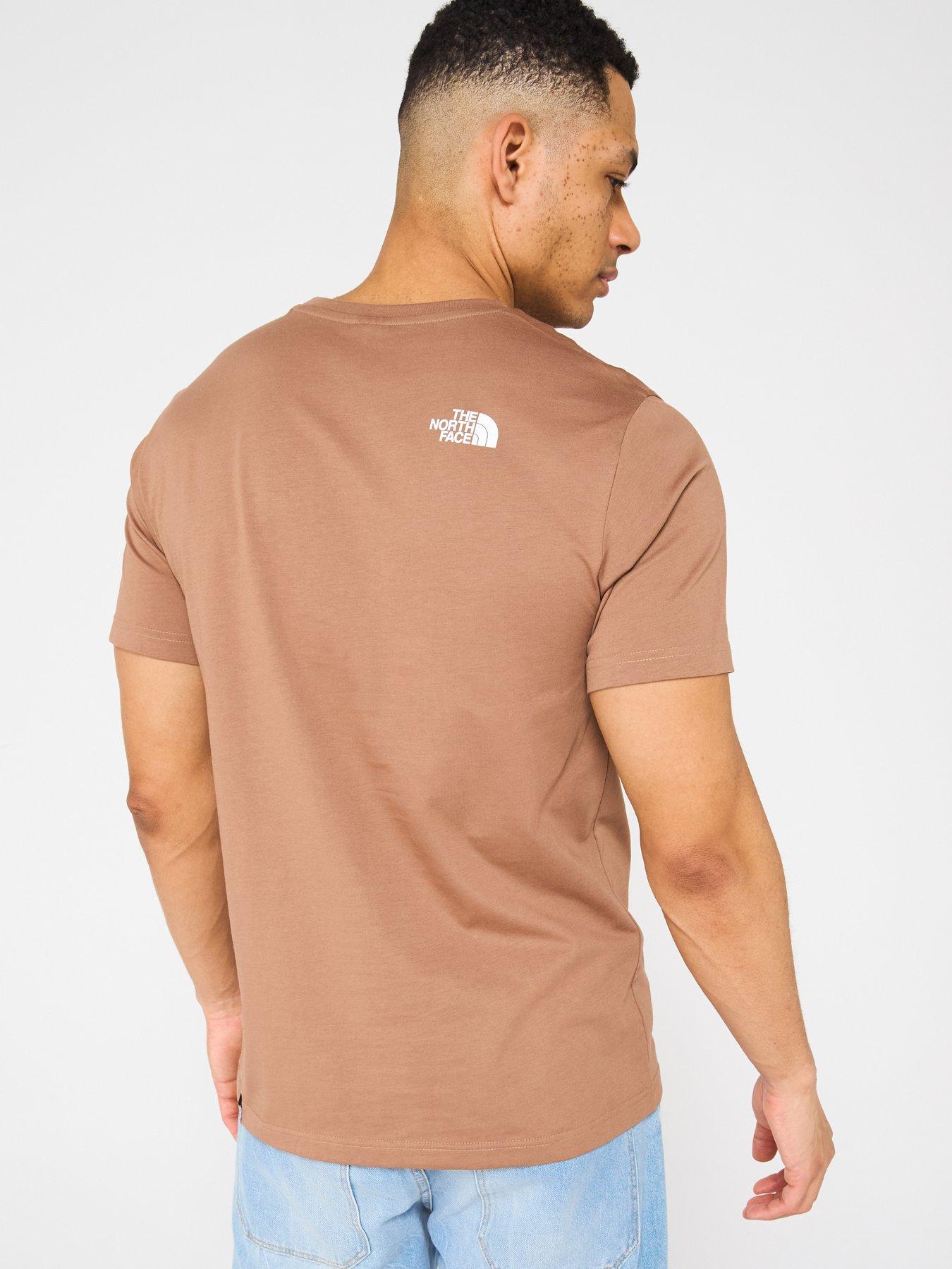  image of the-north-face-mens-short-sleeve-simple-dome-tee-brown