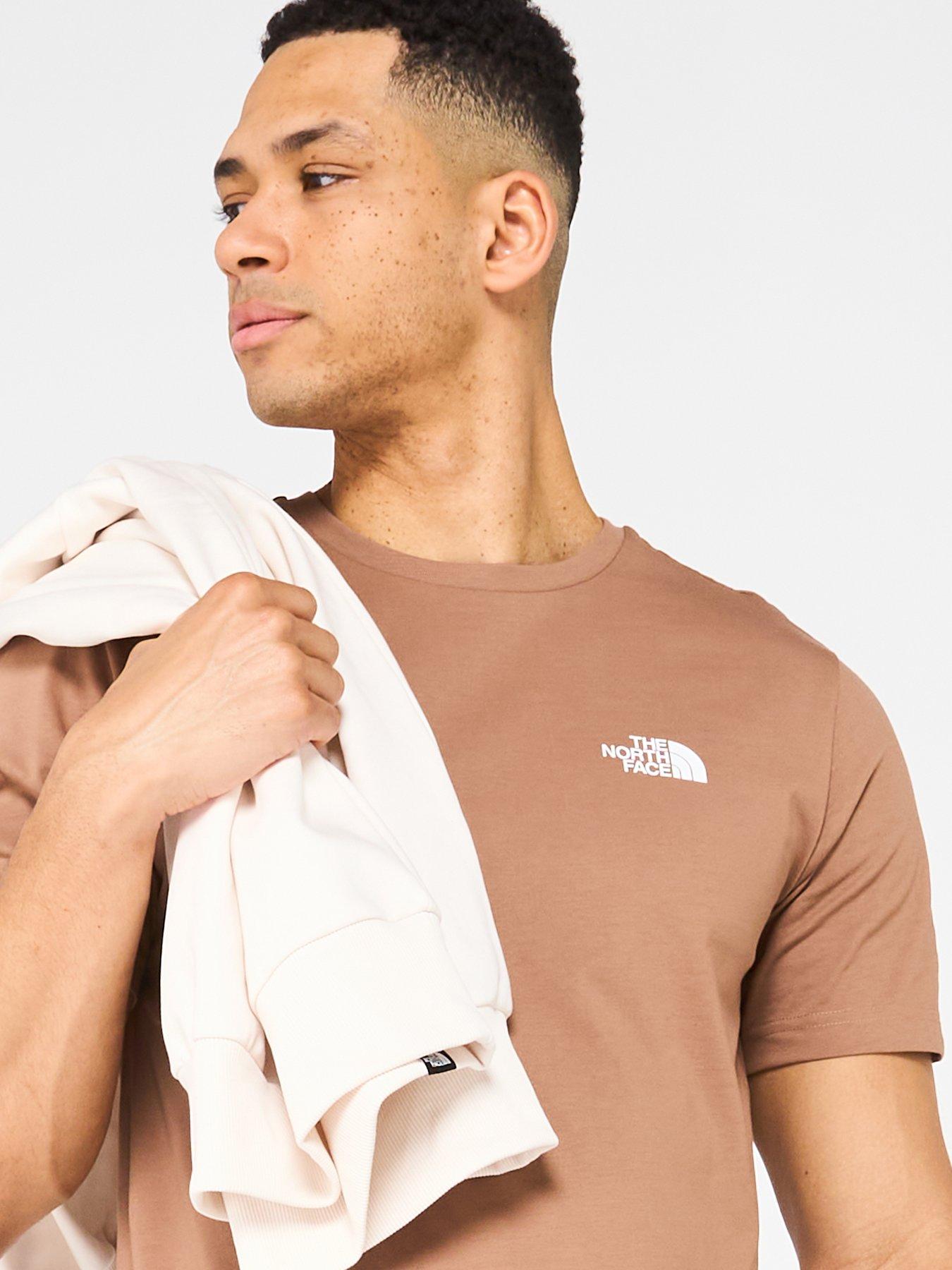  image of the-north-face-mens-short-sleeve-simple-dome-tee-brown