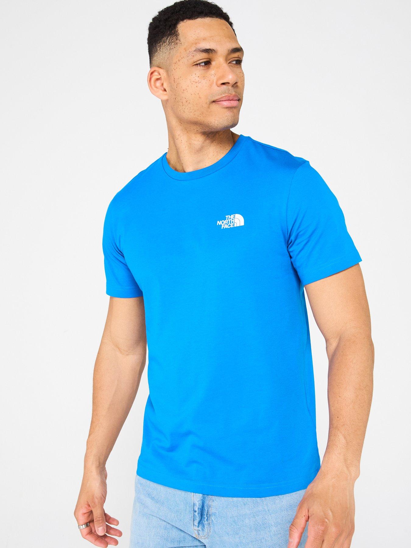the-north-face-mens-short-sleeve-simple-dome-tee-blue