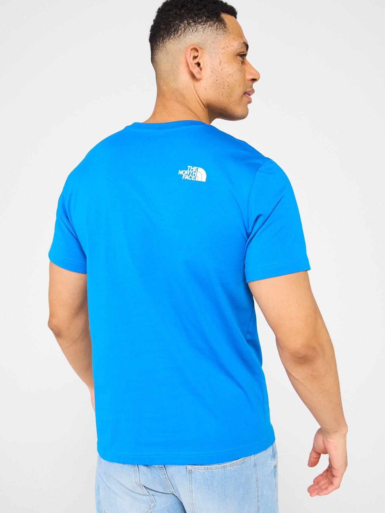  image of the-north-face-mens-short-sleeve-simple-dome-tee-blue