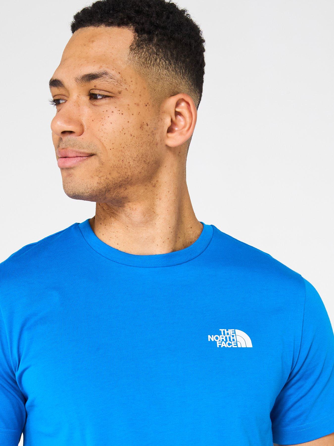  image of the-north-face-mens-short-sleeve-simple-dome-tee-blue