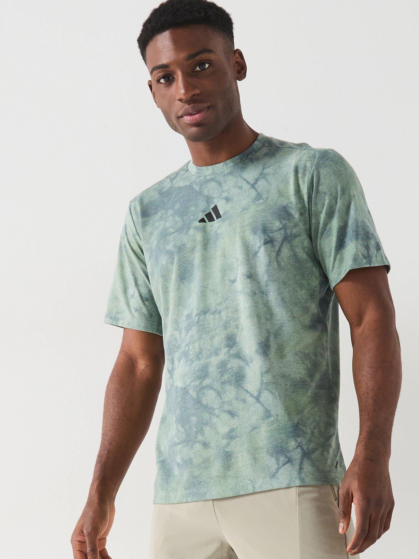  image of adidas-mens-training-power-printed-t-shirt-wonder-silverblack