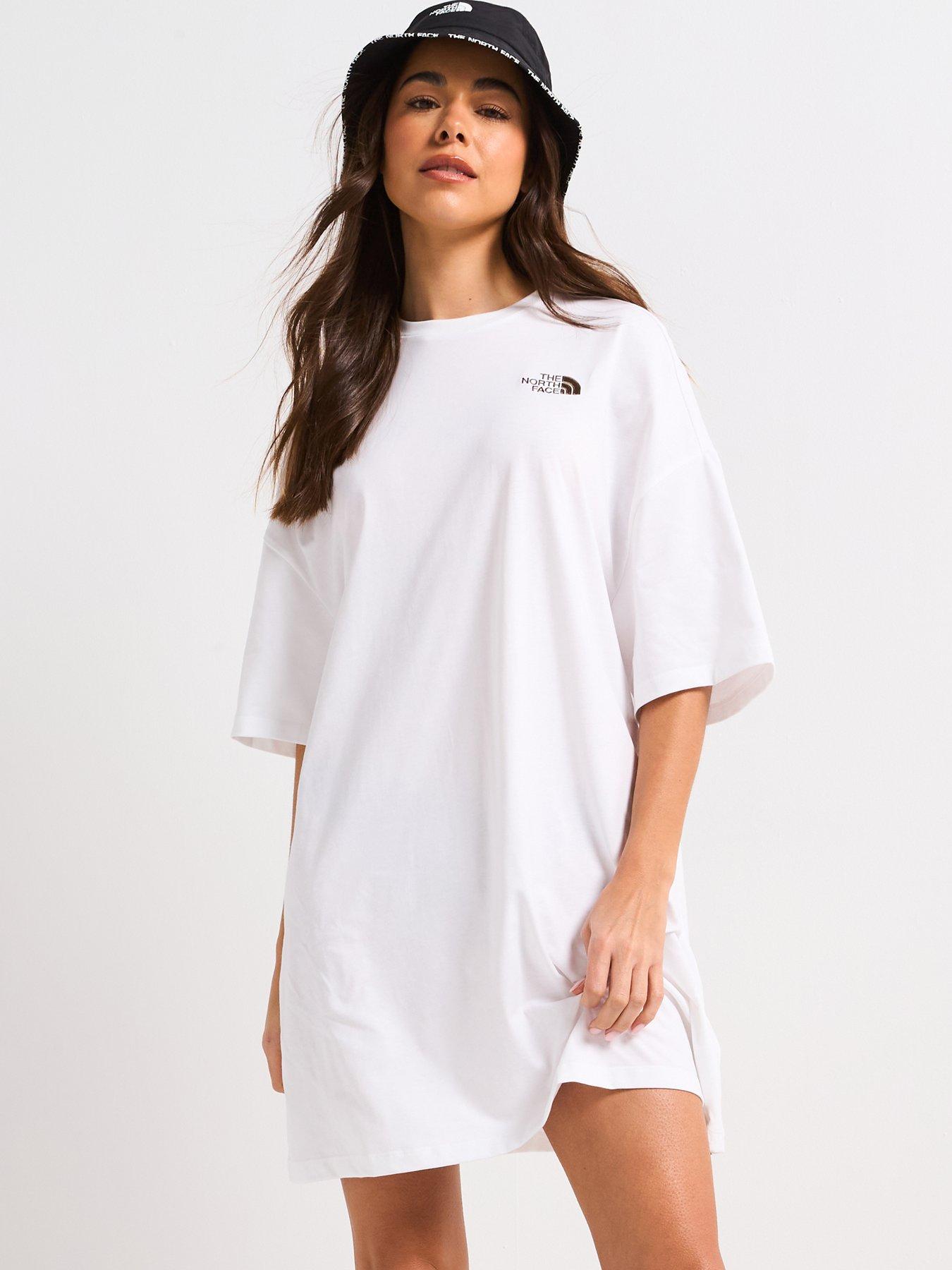 the-north-face-womens-short-sleeve-essential-oversized-tee-dress-white