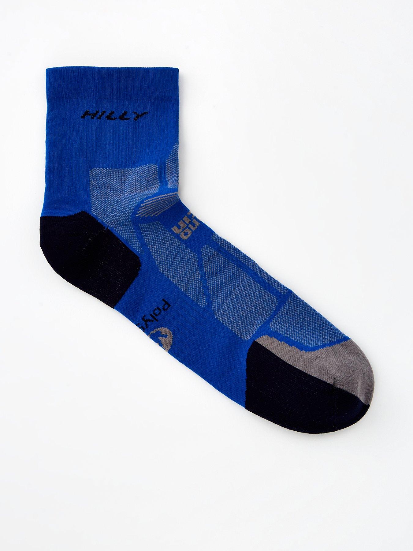 Hilly Marathon Fresh Anklet Min Running Sock - Blue