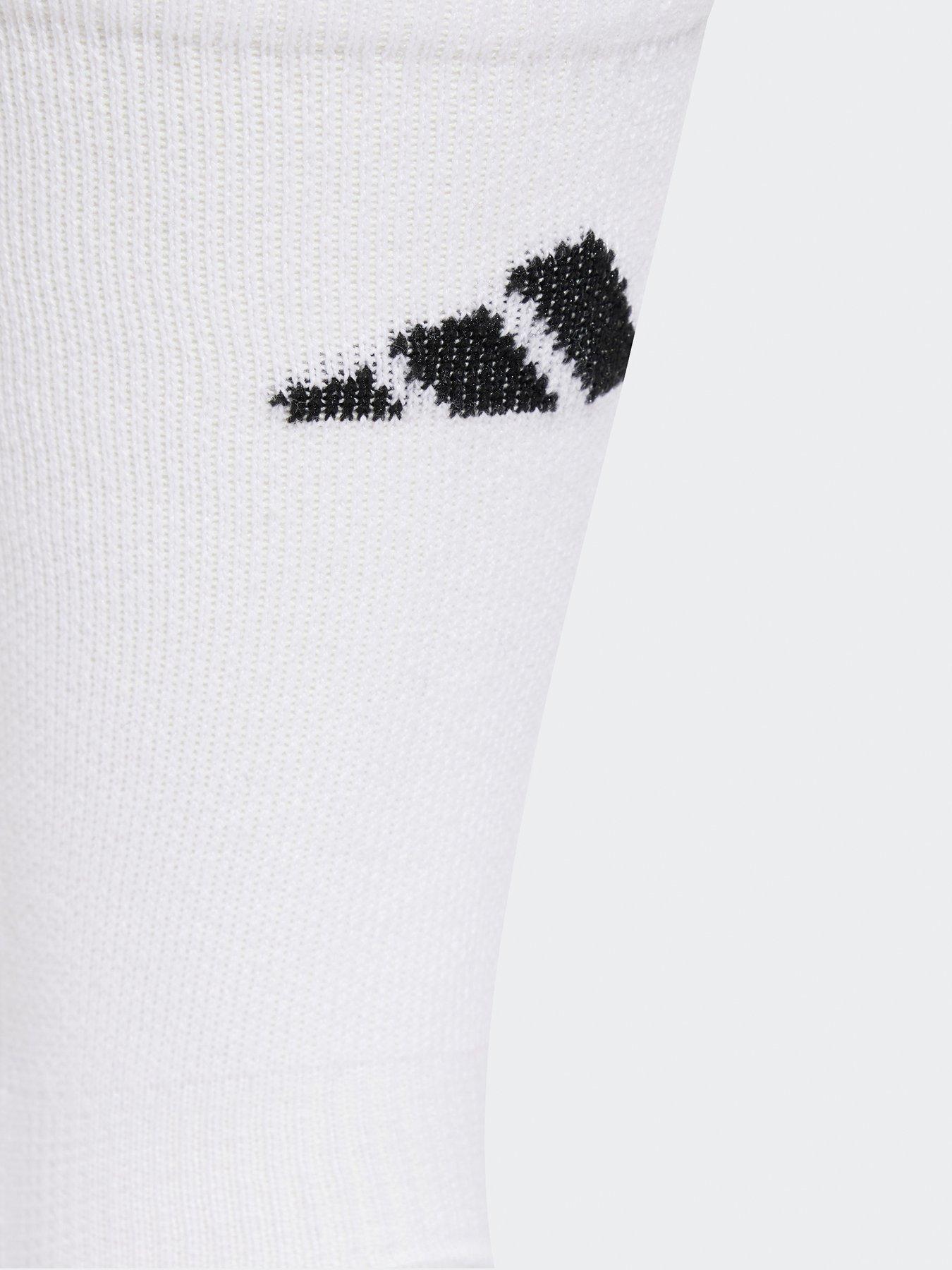 Image 4 of 4 of adidas Unisex Training Cushioned Crew Socks 3 Pack - White/Black