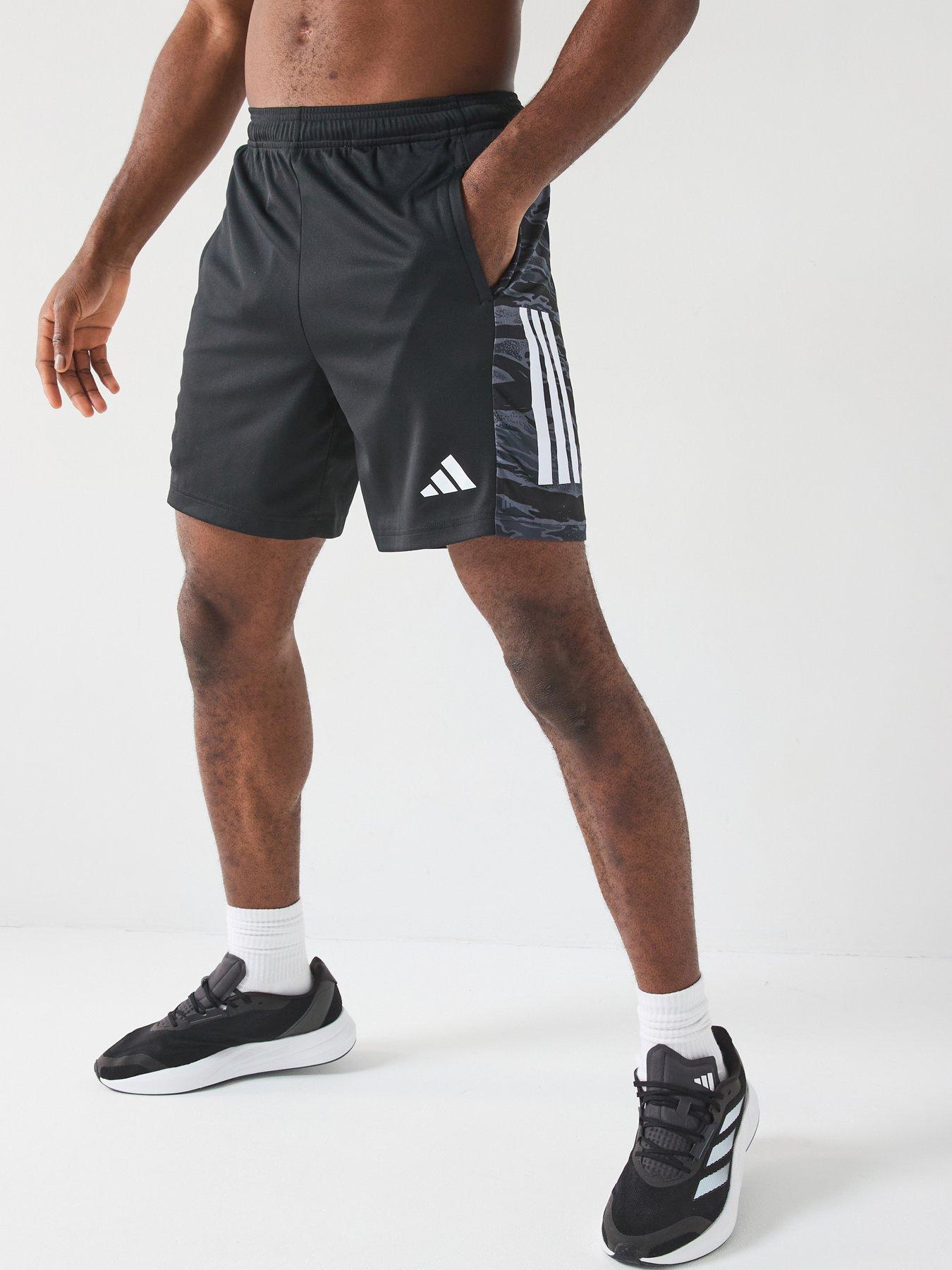  image of adidas-mens-training-camo-3-stripe-shorts