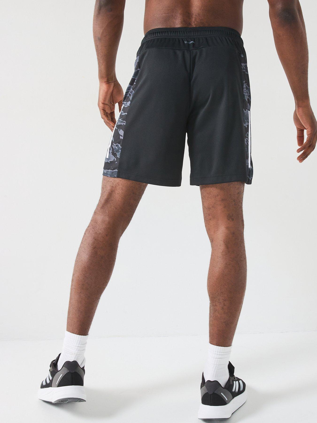  image of adidas-mens-training-camo-3-stripe-shorts