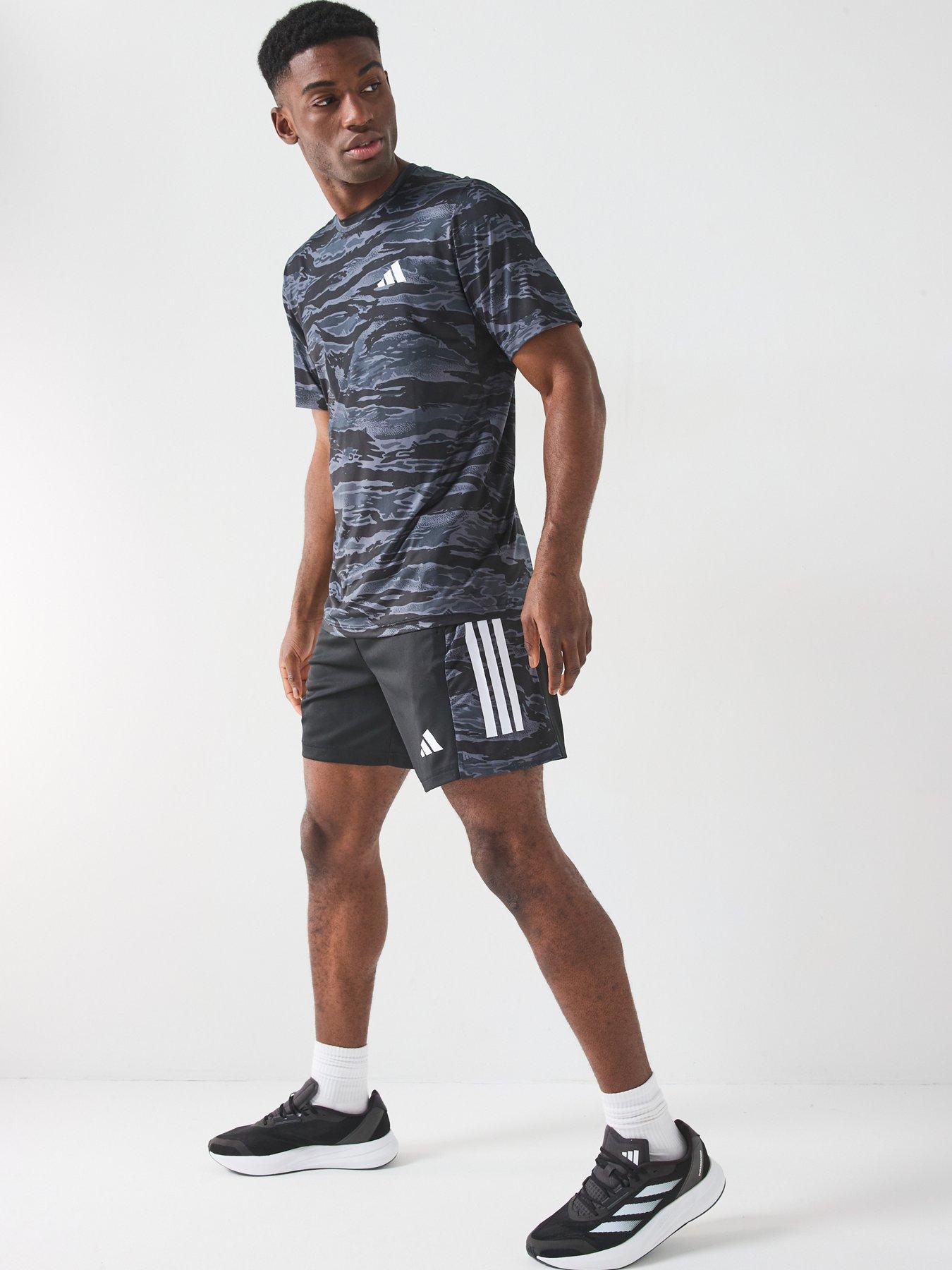  image of adidas-mens-training-camo-3-stripe-shorts