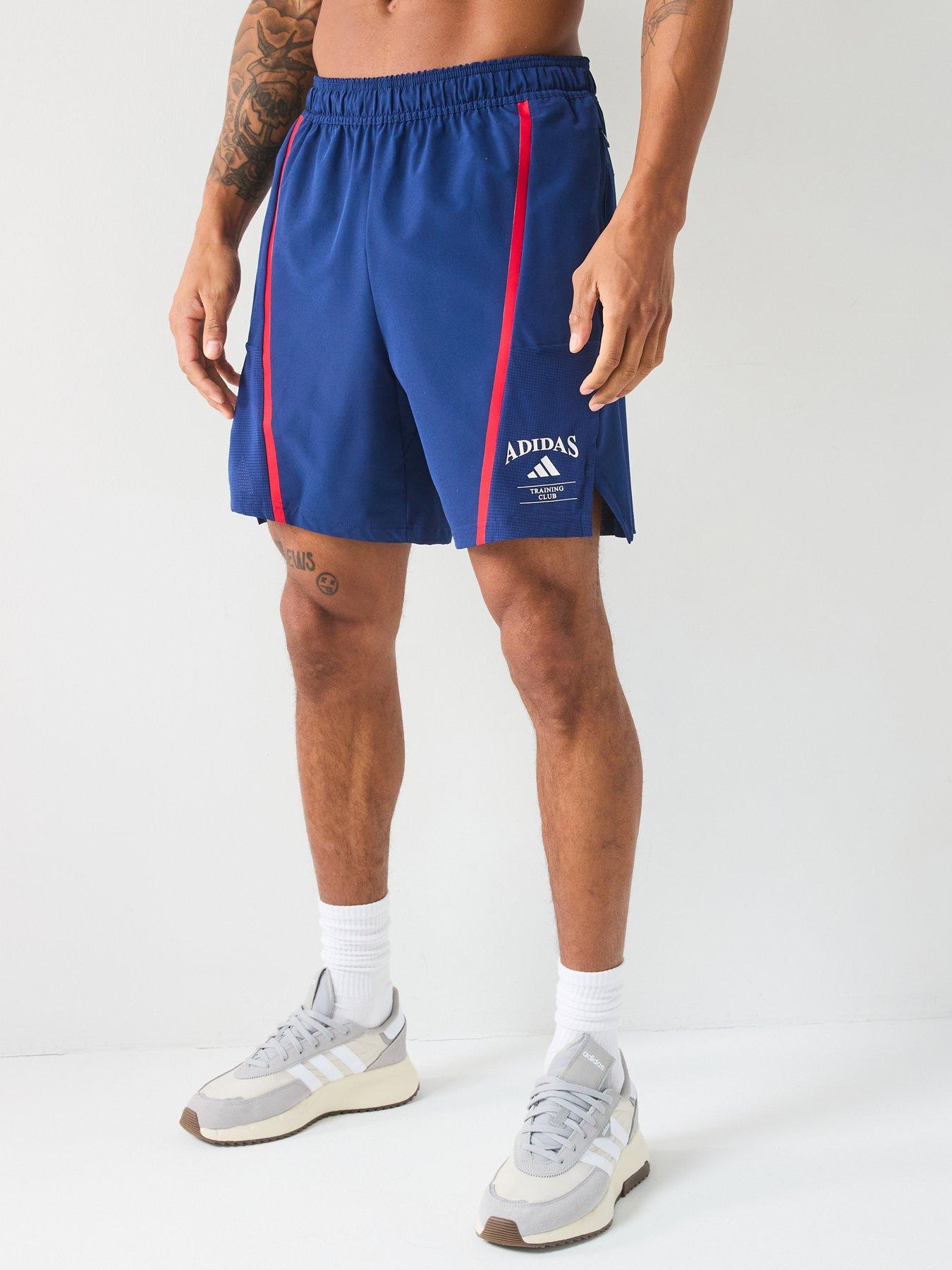 adidas Men's Training D4T Legacy Shorts - Dark Blue/Chalk White
