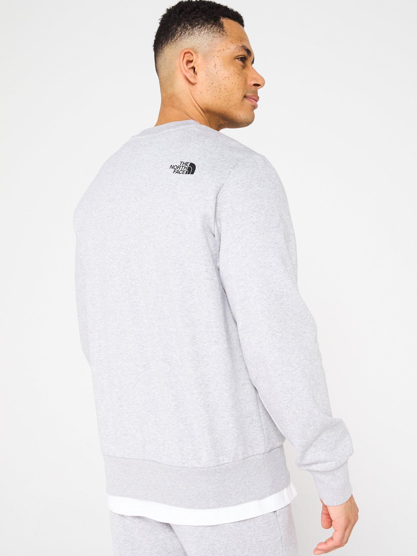  image of the-north-face-mens-simple-dome-crew-sweatshirt-grey